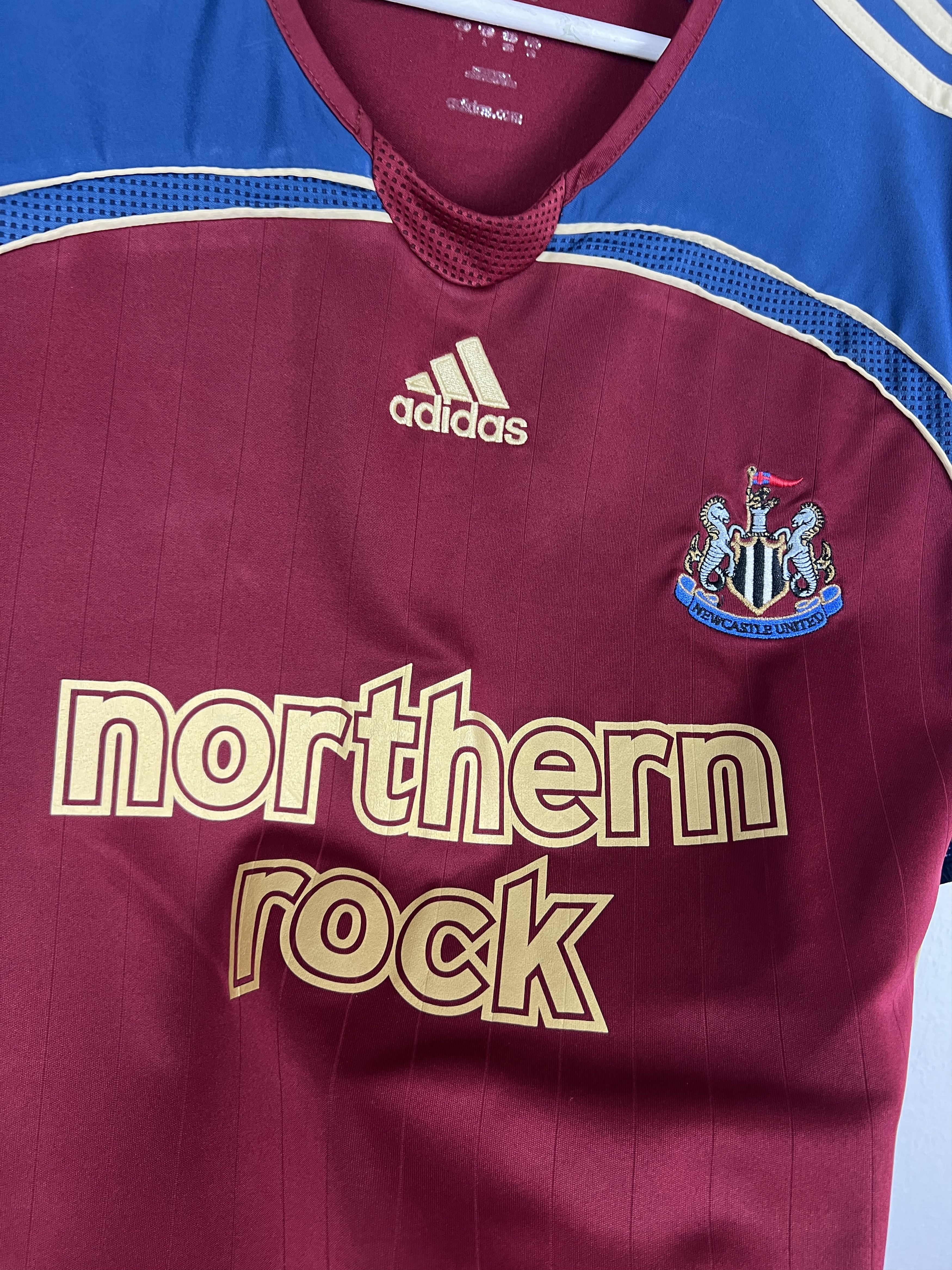 Adidas Newcastle Away football shirt 2006 Soccer Jersey Trikot Rare Size US L / EU 52-54 / 3 - 3 Thumbnail