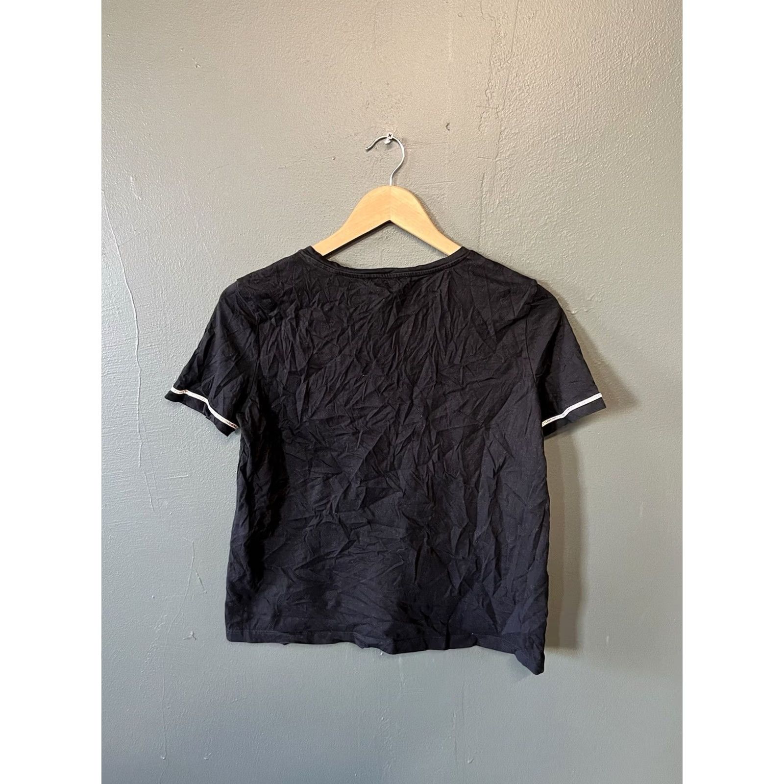 Zara Zara Womens Black Short Sleeve T-shirt size Small Size S / US 4 / IT 40 - 2 Thumbnail