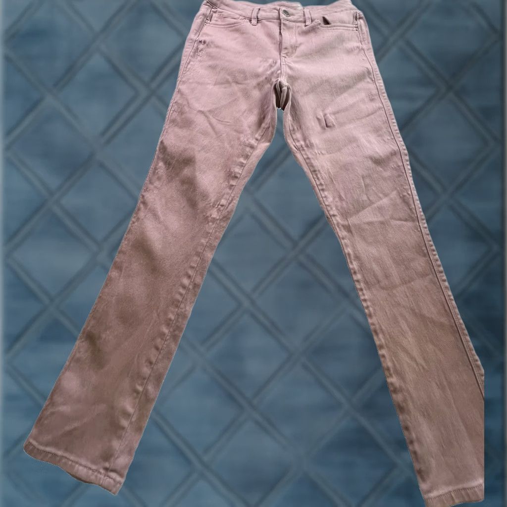 Vintage Seven7 Women's High Rise Skinny Jeans Mauve Size 8 Denim Pink Stretch Bohemian City 5-Pocket Womens Jeans Size 30" / US 8 / IT 44 - 1 Thumbnail
