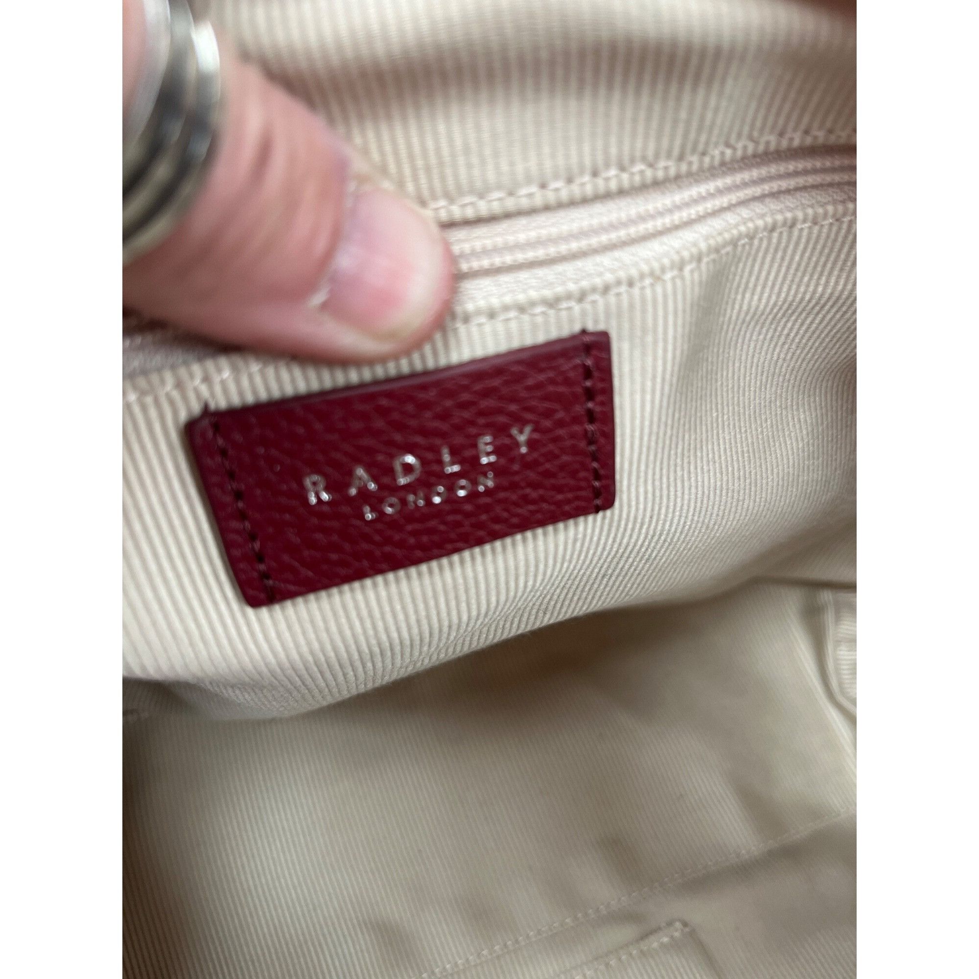 Other Radley London wms maroon silver leather shoulder handbag SKU Size ONE SIZE - 14 Thumbnail