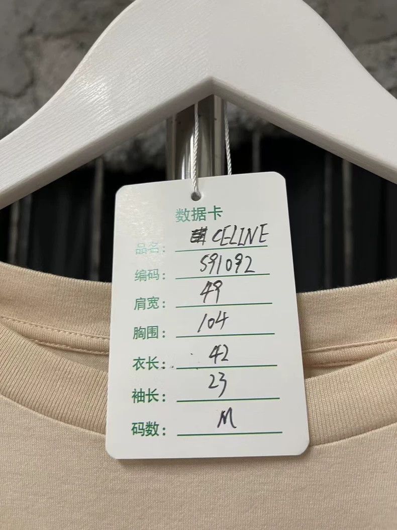 Celine Celine Logo Short Sleeve Top Size US M / EU 48-50 / 2 - 7 Thumbnail