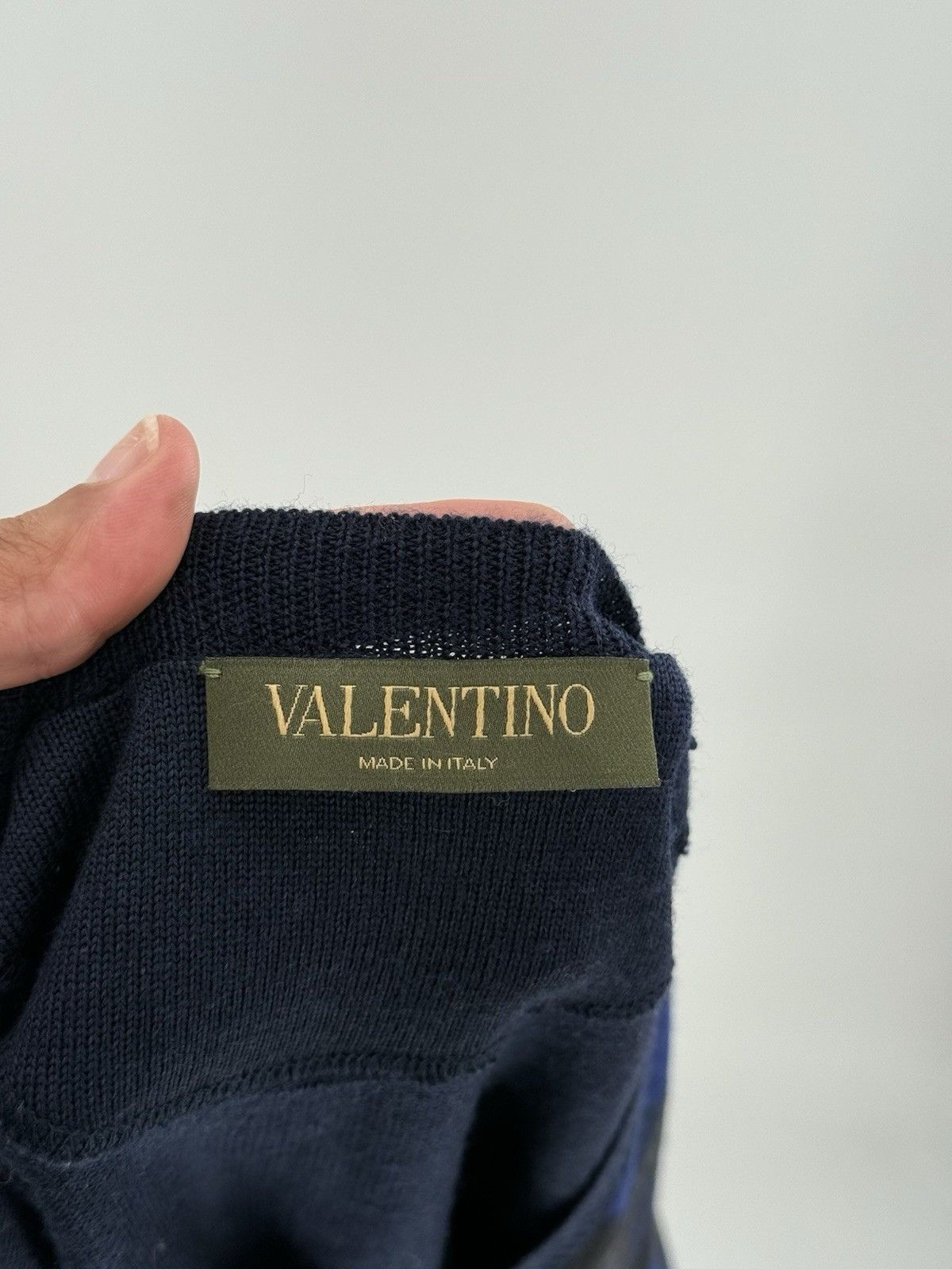 Valentino Valentino Sweater Blue Camo Pullover Men’s Size S Size US S / EU 44-46 / 1 - 4 Thumbnail
