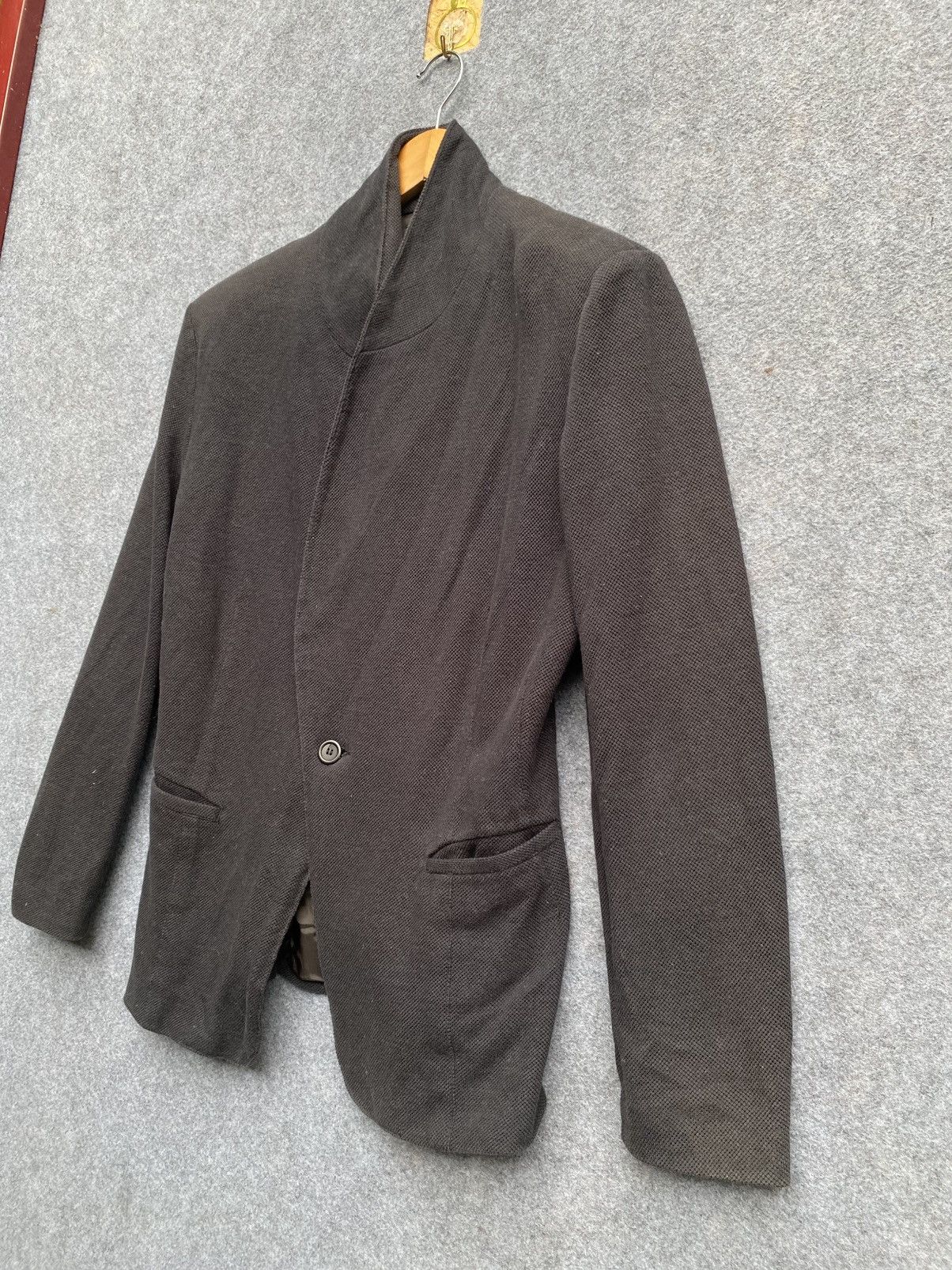 Yohji Yamamoto Yohji Yamamoto "The Ginza Story" Shawl Collar Knit Blazer Size S / US 4 / IT 40 - 2 Thumbnail