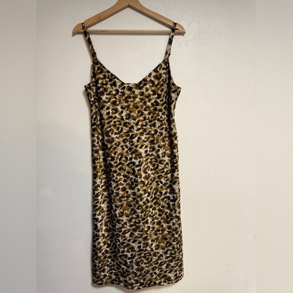 Rebecca Minkoff Rebecca Minkoff Leopard Print Slip Dress – Size L Size L / US 10 / IT 46 - 2 Thumbnail