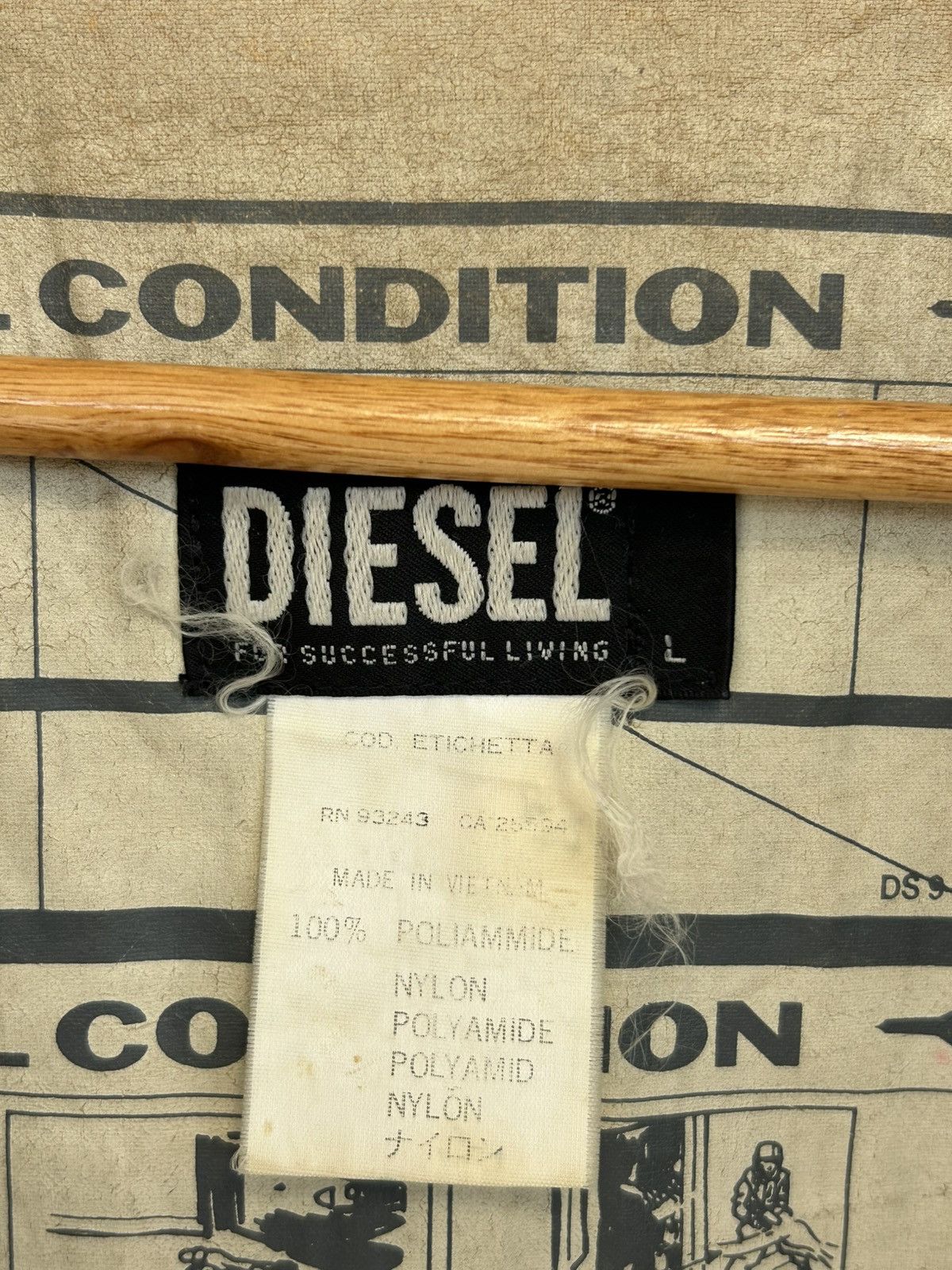 Diesel Diesel Vintage Nylon Green Army Jacket Size US L / EU 52-54 / 3 - 9 Thumbnail