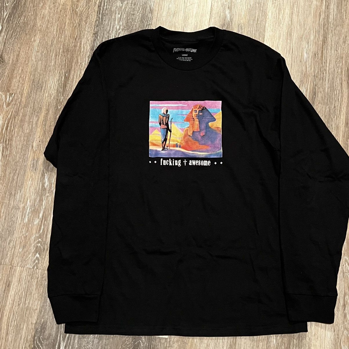 Fucking Awesome Fucking Awesome Egyptian Long sleeve Sphinx Pharoah Tee Size US L / EU 52-54 / 3 - 3 Thumbnail