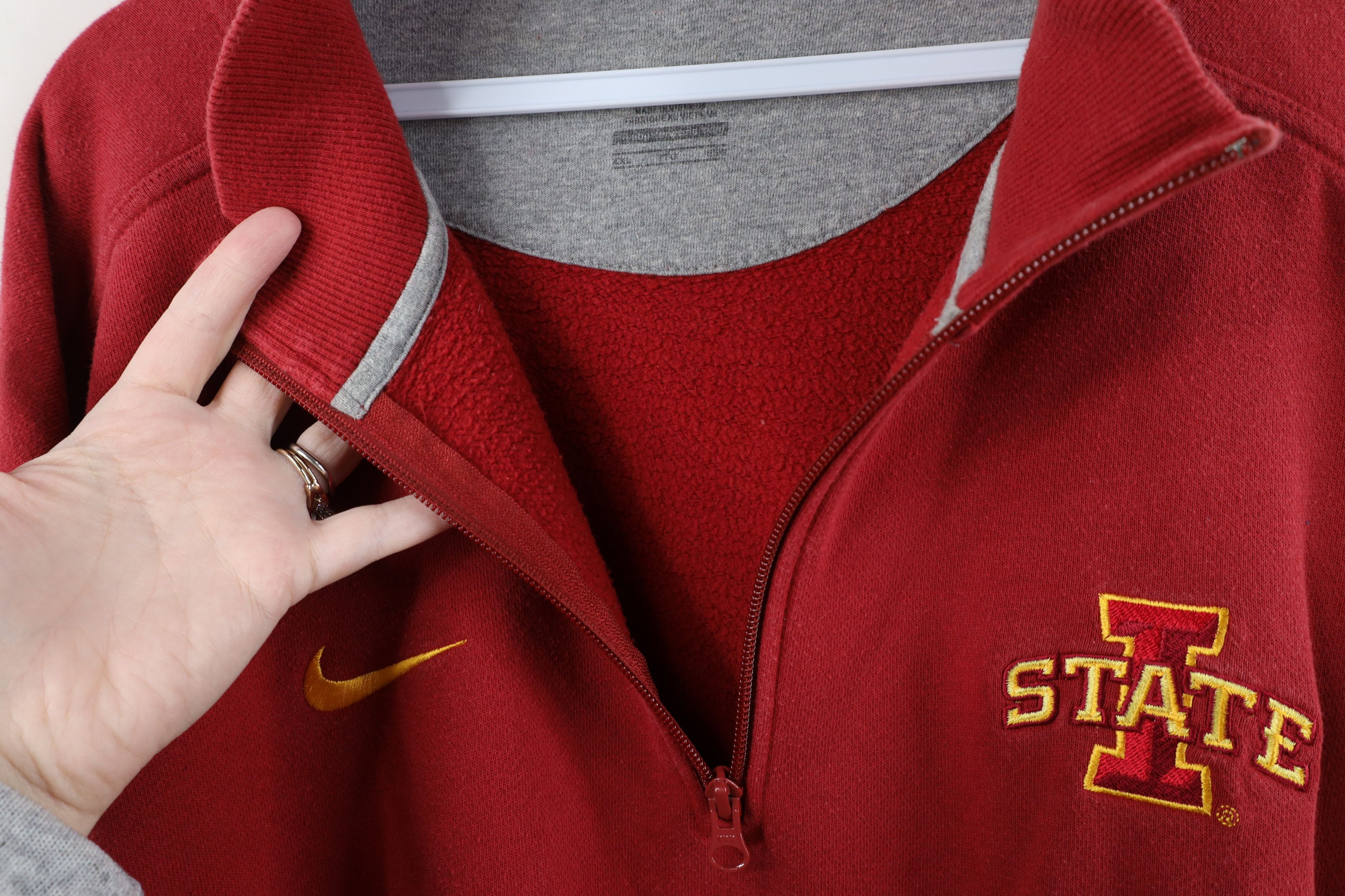 Nike Vintage Nike Swoosh Iowa State University Sweatshirt Red Size US XXL / EU 58 / 5 - 9 Thumbnail