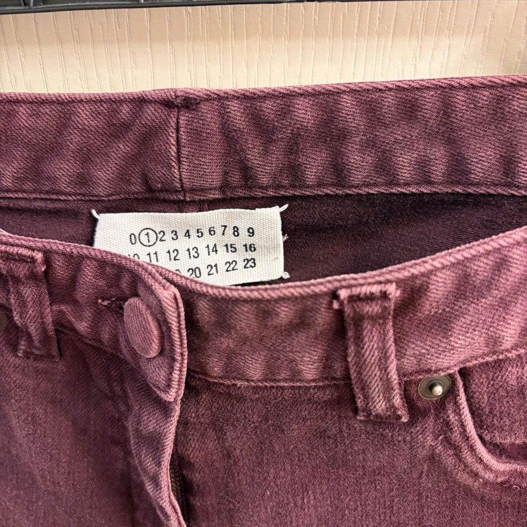 Maison Margiela Women's Maison Martin Margiela Burgundy Skinny Jeans Size 6 Size 26" / US 2 / IT 38 - 1 Thumbnail