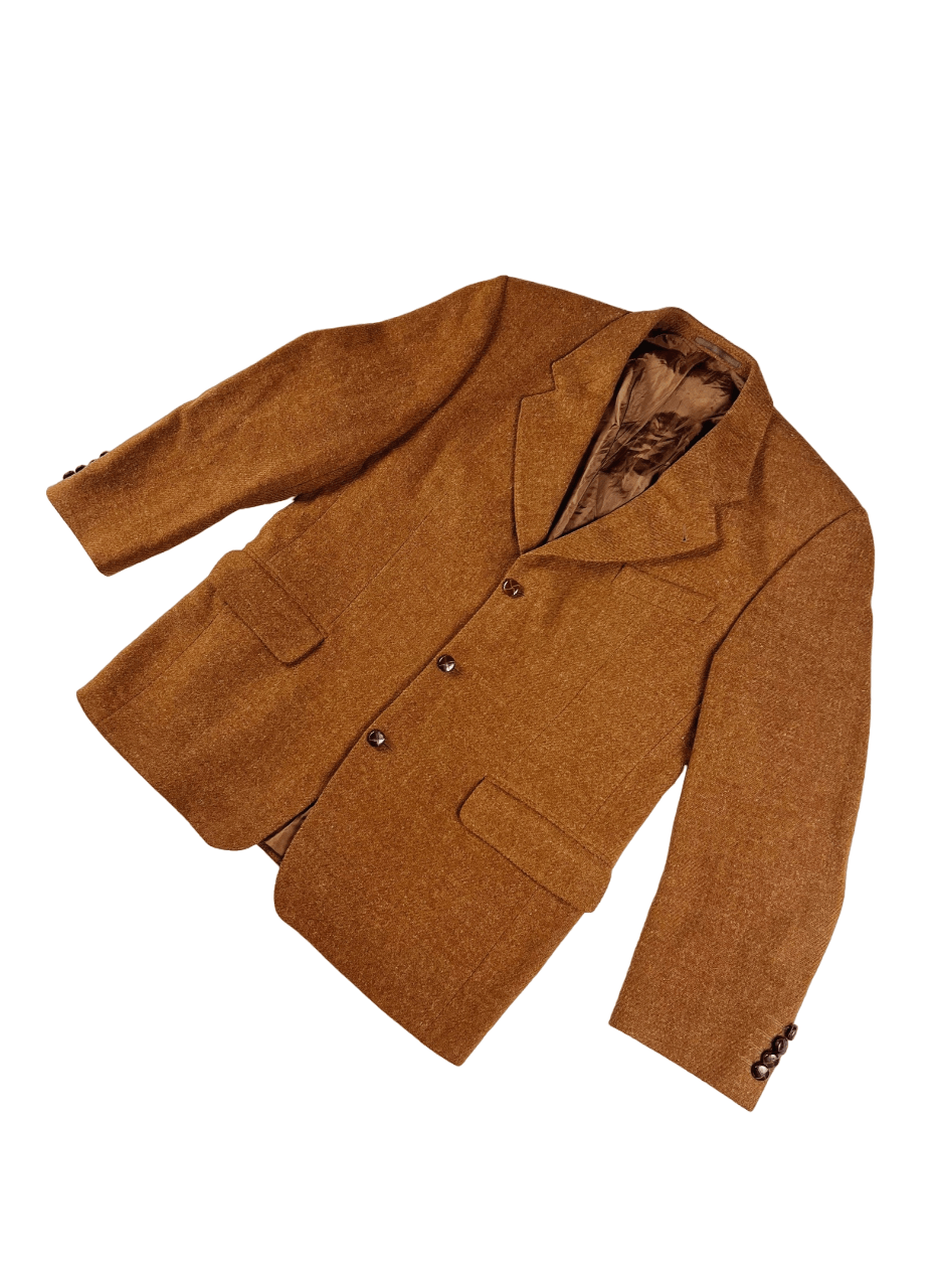 Harris Tweed × Vintage Vintage Harris Tweed Wool Blazer L Size 50R - 7 Thumbnail