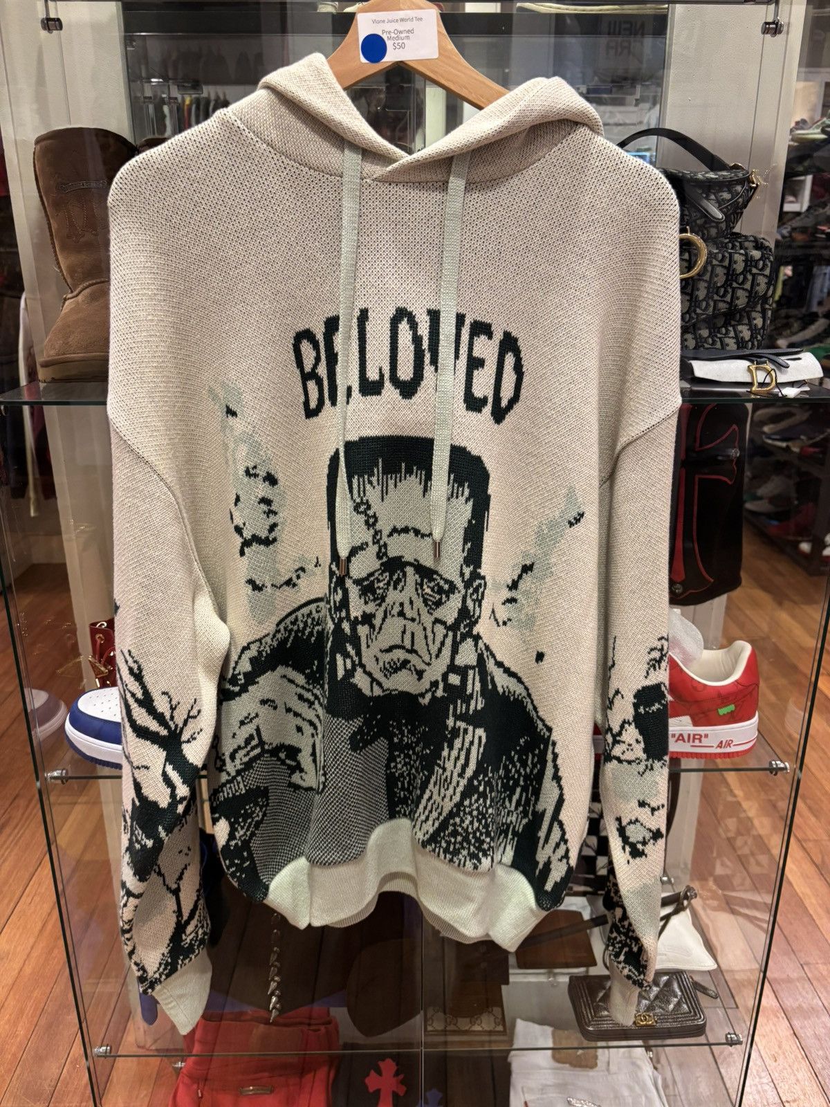 Kapital Be Loved Frankenstein Knit Hoodie