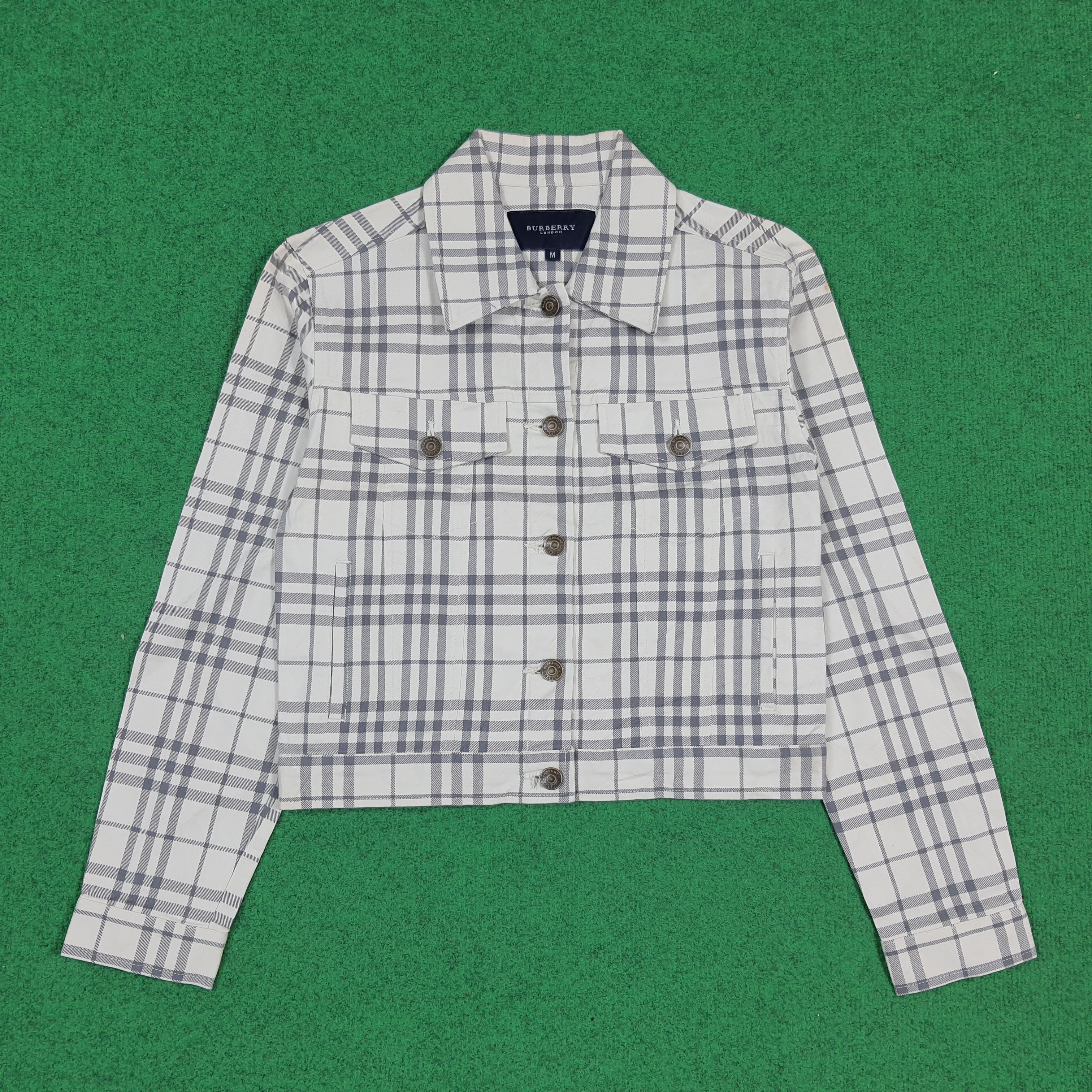 Burberry Vintage Burberry London Nova Check Cropped Jacket C298N18 Size XS / US 0-2 / IT 36-38 - 3 Thumbnail