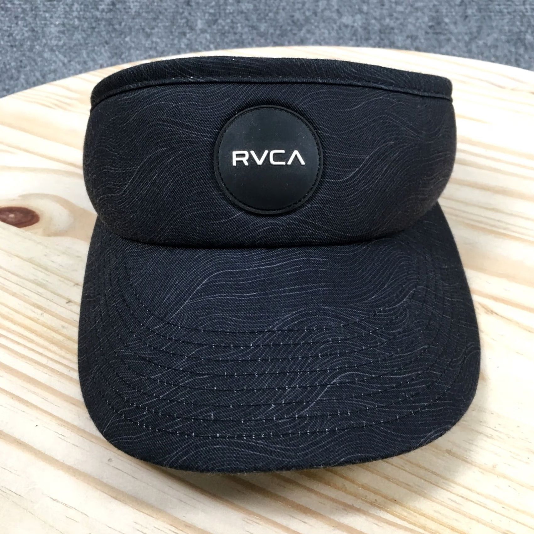 RVCA RVCA Visor Hat Unisex Gray One Size Adjustable Curved Brim Embroidered Logo Size ONE SIZE - 2 Thumbnail