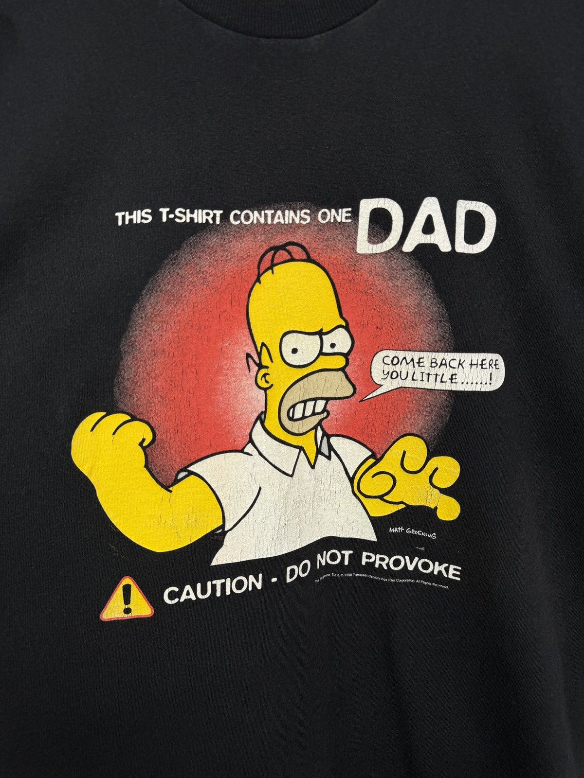 The Simpsons 🇺🇸Vintage 1998 The Simpsons Homer Matt Groening T-Shirt Retro Size US XL / EU 56 / 4 - 4 Thumbnail