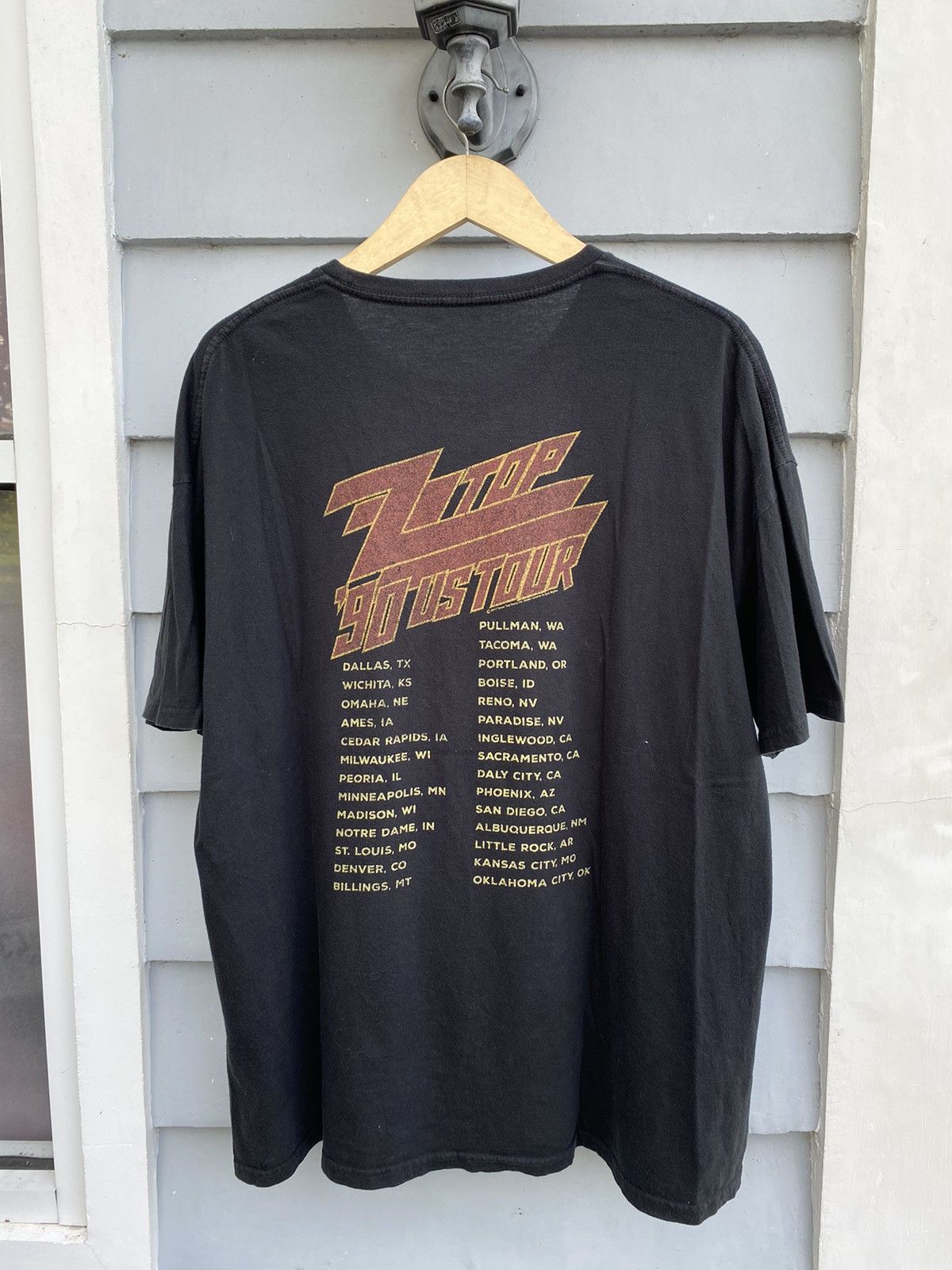 Band Tees Zz Top Printed Back ‘90 US Tour Oversized Style Band Tshirt Size US XXL / EU 58 / 5 - 2 Thumbnail