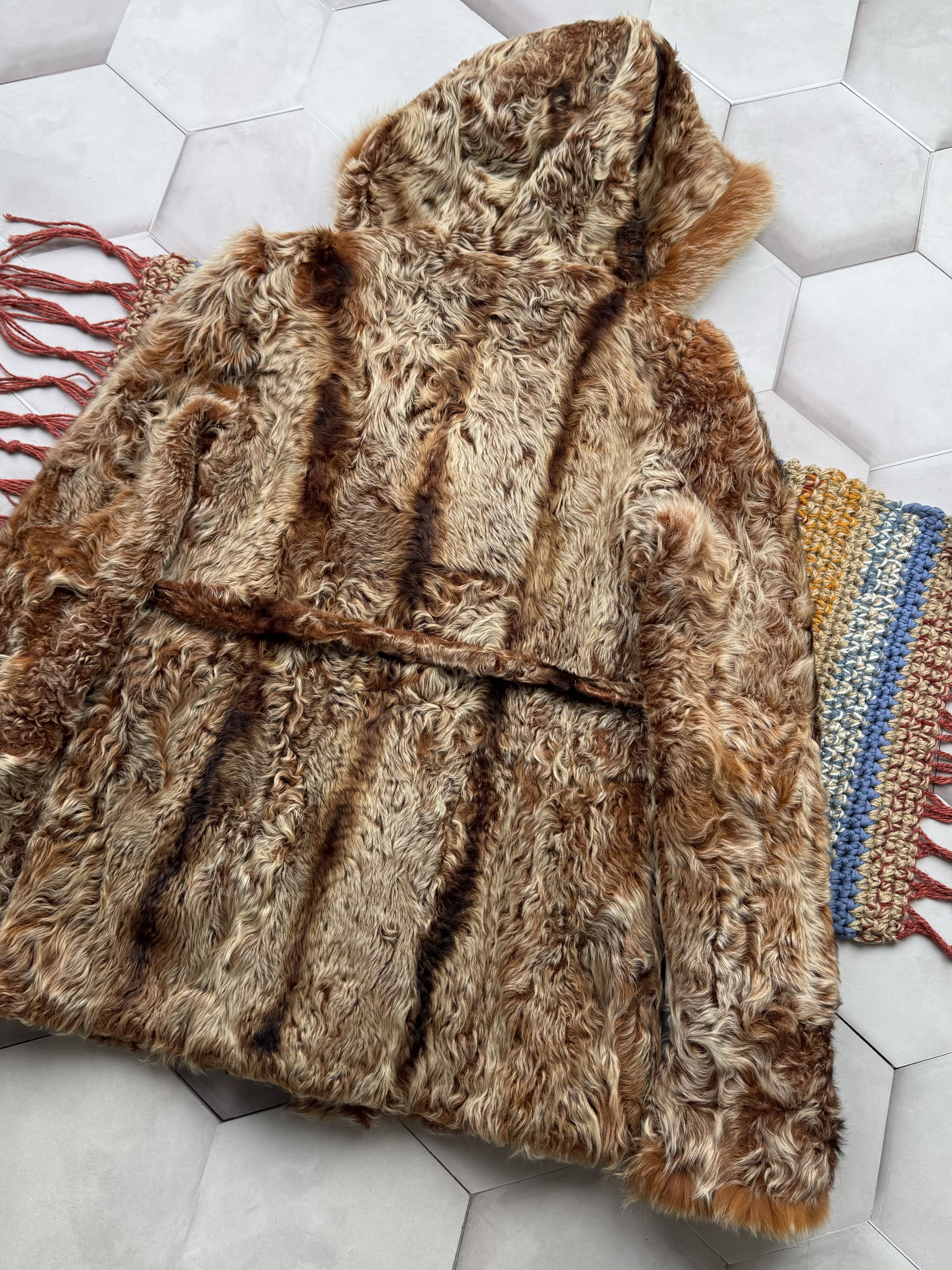 Vintage Vintage Real Fur Hooded Coat (E4) Size M / US 6-8 / IT 42-44 - 11 Thumbnail