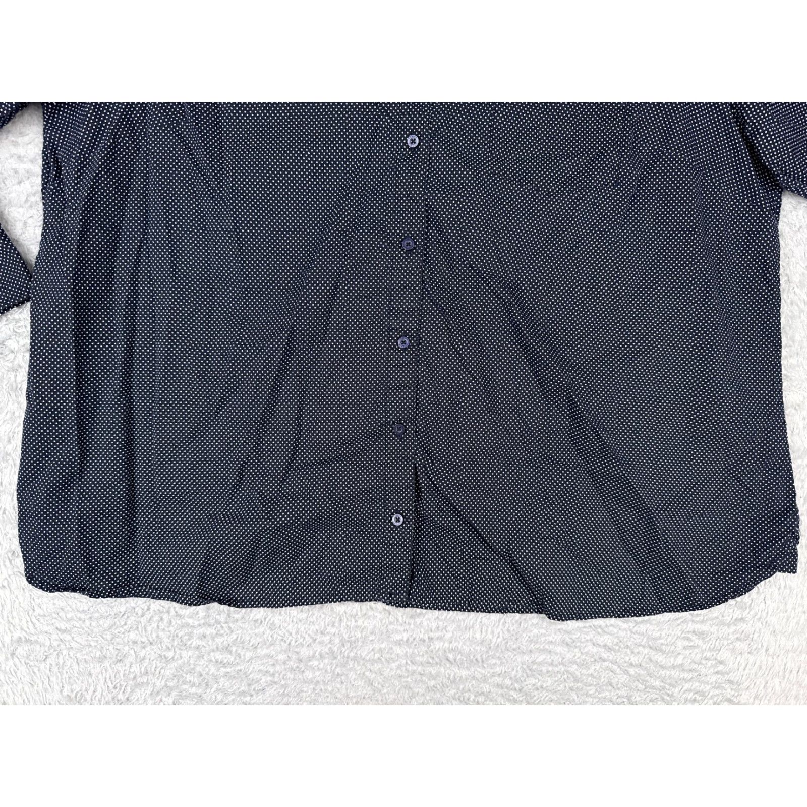 Tommy Hilfiger Tommy Hilfiger Shirt Women 1X Blue Polka Dot Button Pocket Long Sleeve Size XL / US 12-14 / IT 48-50 - 5 Thumbnail