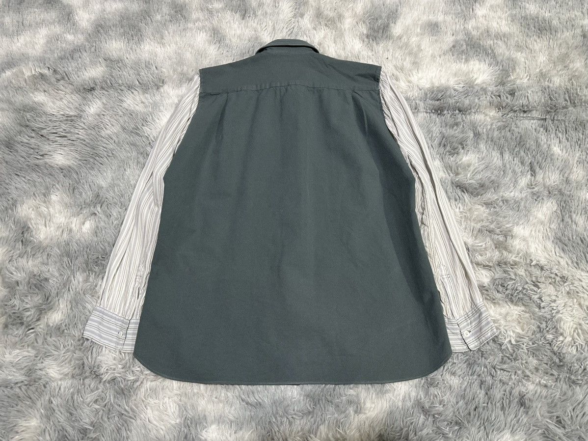 Comme des Garcons SHIRT 🔥Comme Des Garcons Shirt Striped Sleeves Poly Shir Size US S / EU 44-46 / 1 - 8 Thumbnail