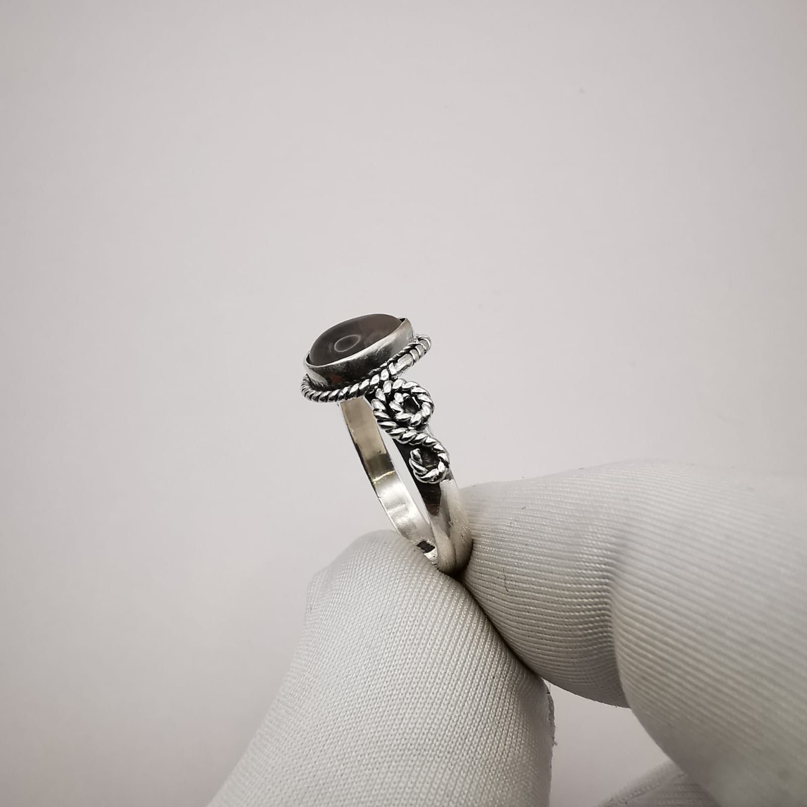 Sterling Silver × Vintage Vintage Women's Ring, 925 Sterling Silver Quartz size 7.5 Size ONE SIZE - 6 Thumbnail