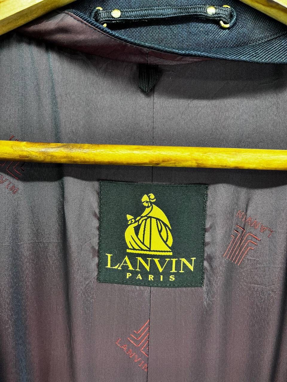 Lanvin Vintage Lanvin Shadow Plaids Rare Button Up Jacket Size US M / EU 48-50 / 2 - 8 Thumbnail