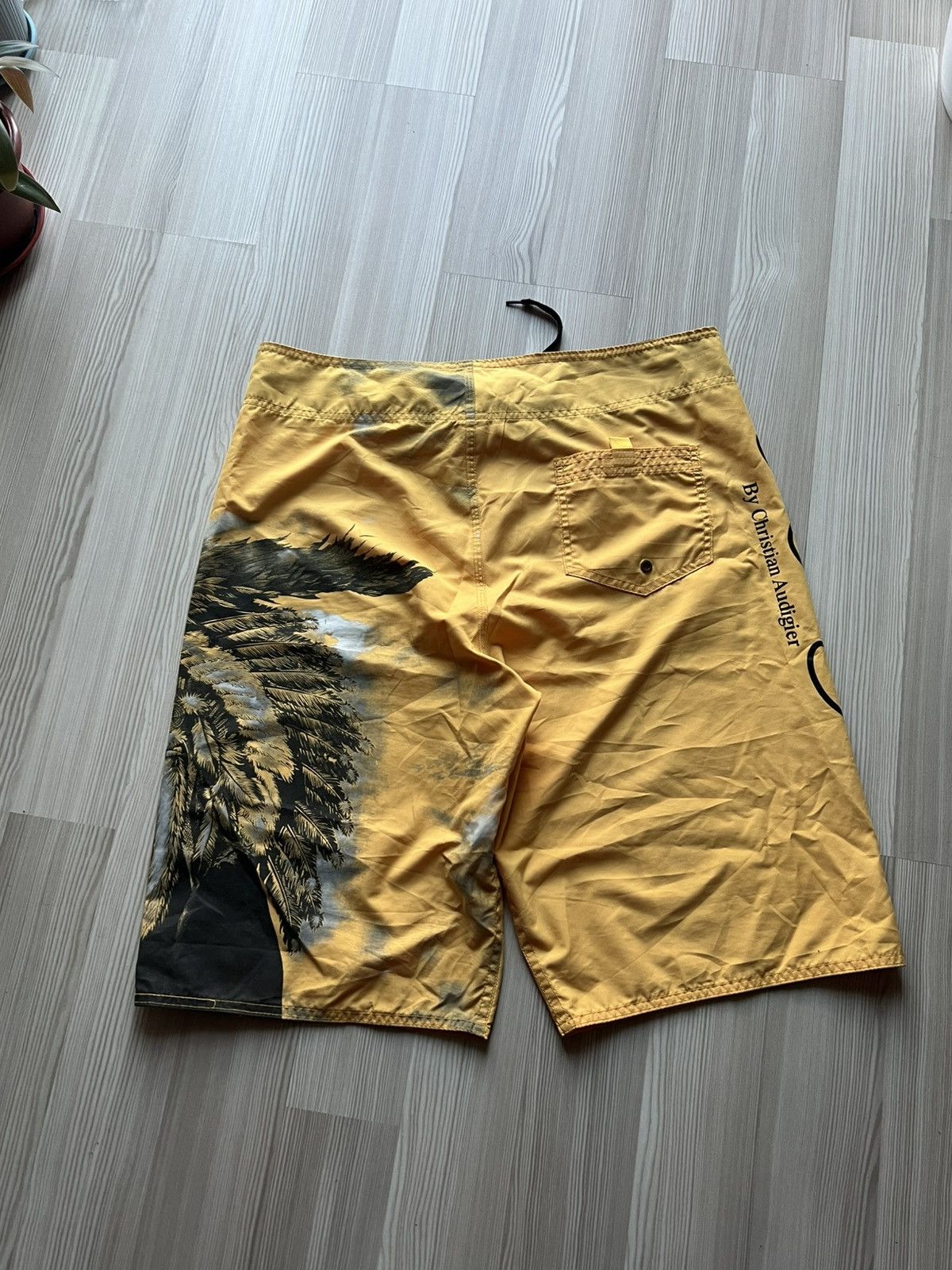 Ed Hardy Vintage 90s Ed Hardy Surf Shorts Big Logo Size US 34 / EU 50 - 5 Thumbnail