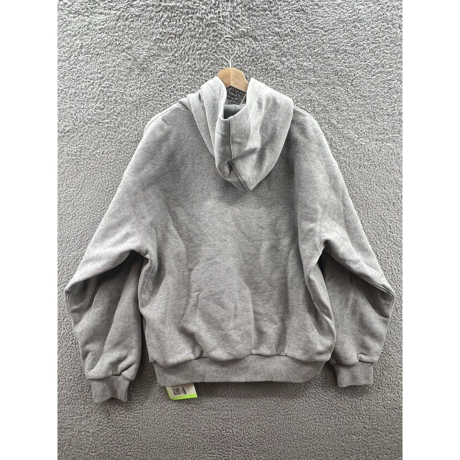 Nike Nike Solo Swoosh Thermal Heather Gray Hoodie Oversized Size US M / EU 48-50 / 2 - 2 Thumbnail