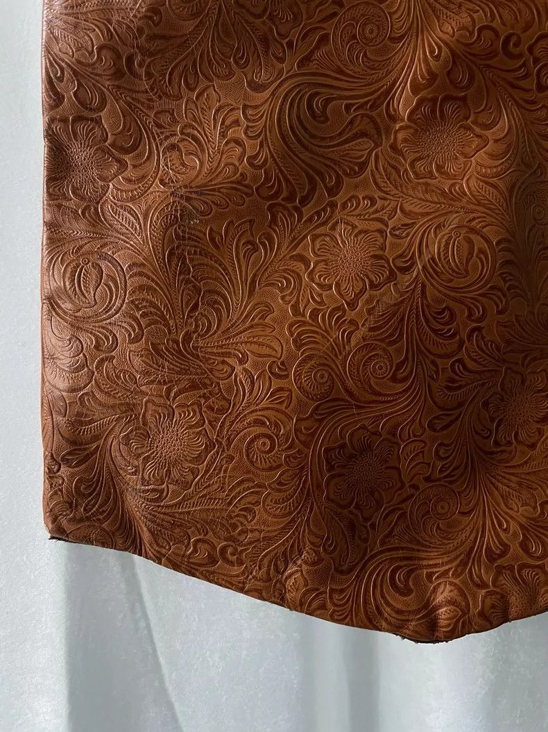 Comme des Garcons Comme des Garçons Medieval leather print tote tote in tan b Size ONE SIZE - 3 Thumbnail