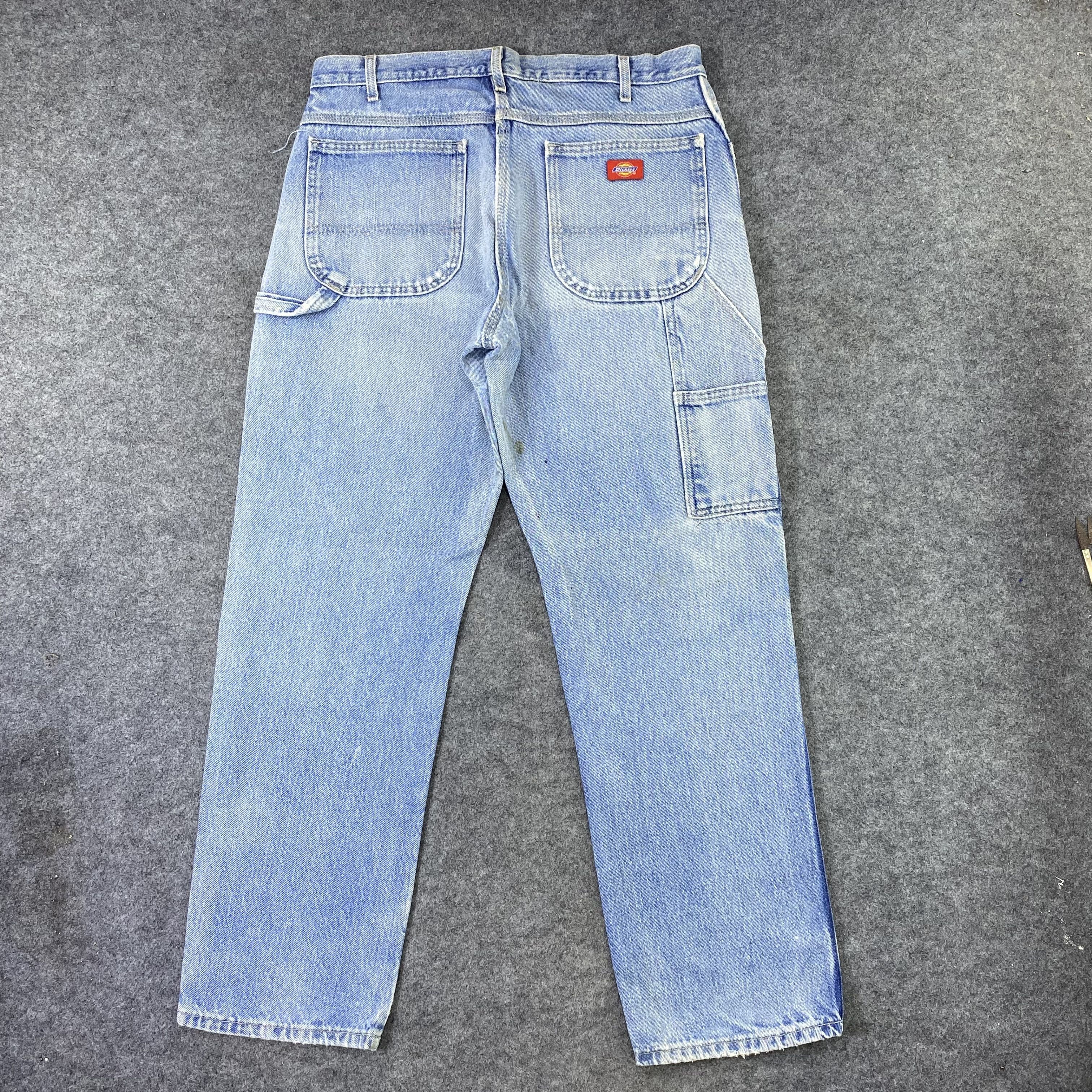 Dickies × Vintage Vintage Dickies Distres blue Wash relaxed fit jeans-J1148 Size US 36 / EU 52 - 7 Thumbnail