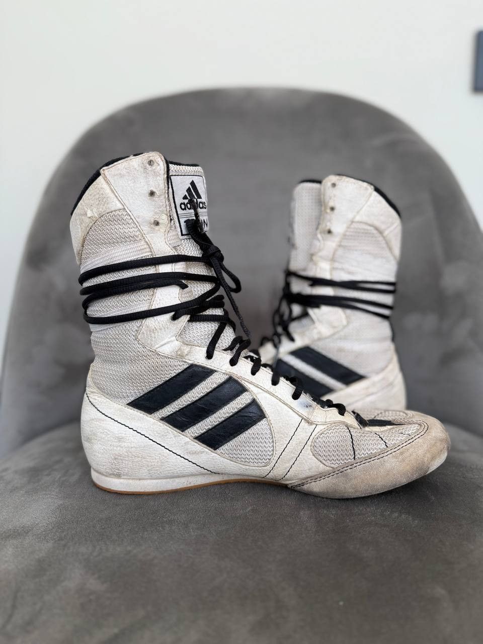 Adidas Adidas Tygun 00s Y2K Leather Wrestling Boxing Boots Size 6 Size US 7.5 / IT 37.5 - 4 Thumbnail
