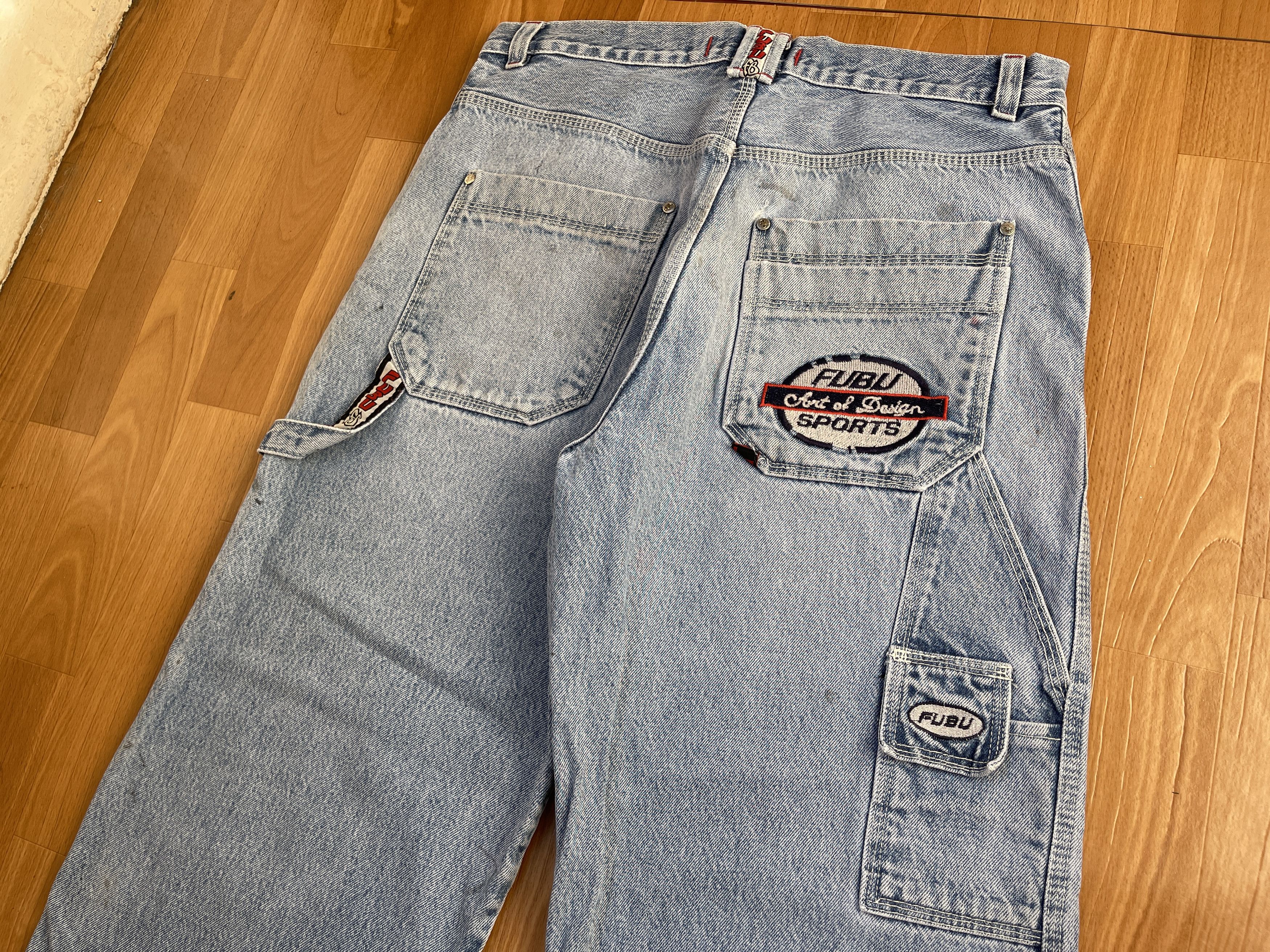 Fubu FUBU jeans, vintage baggy jeans, 90s hip hop skater Y2K 34 Size US 34 / EU 50 - 5 Thumbnail