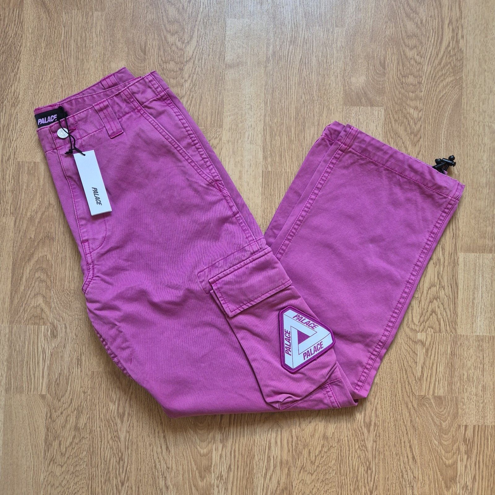 Palace Palace Garment Dyed Cargo Trouser Pink Small Brand New FW22 Size US 30 / EU 46 - 1 Thumbnail
