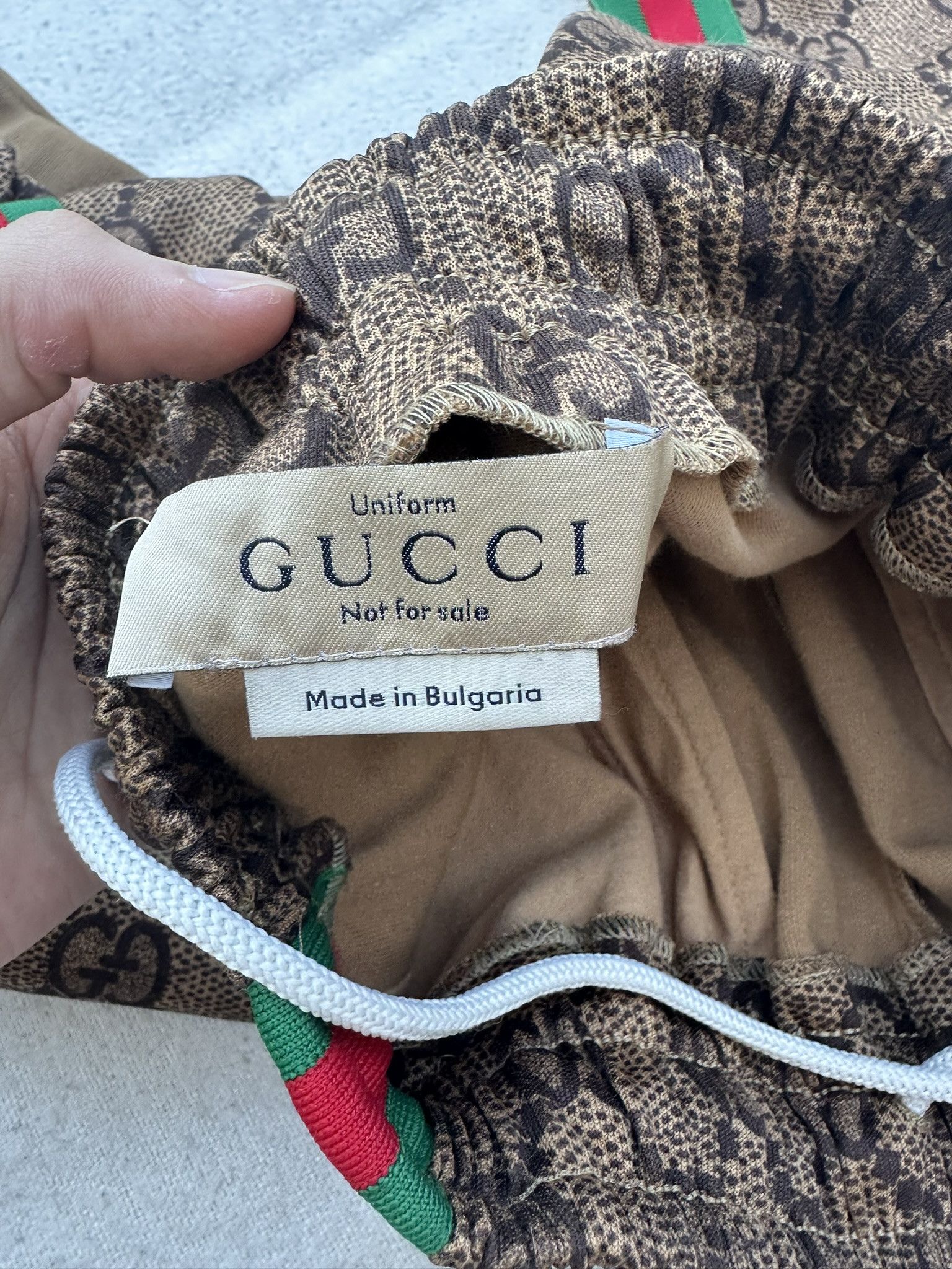 Gucci Gucci Sweatpants Monogram Side Web Stripe Brown Size 25" / US 0 / IT 36 - 6 Thumbnail