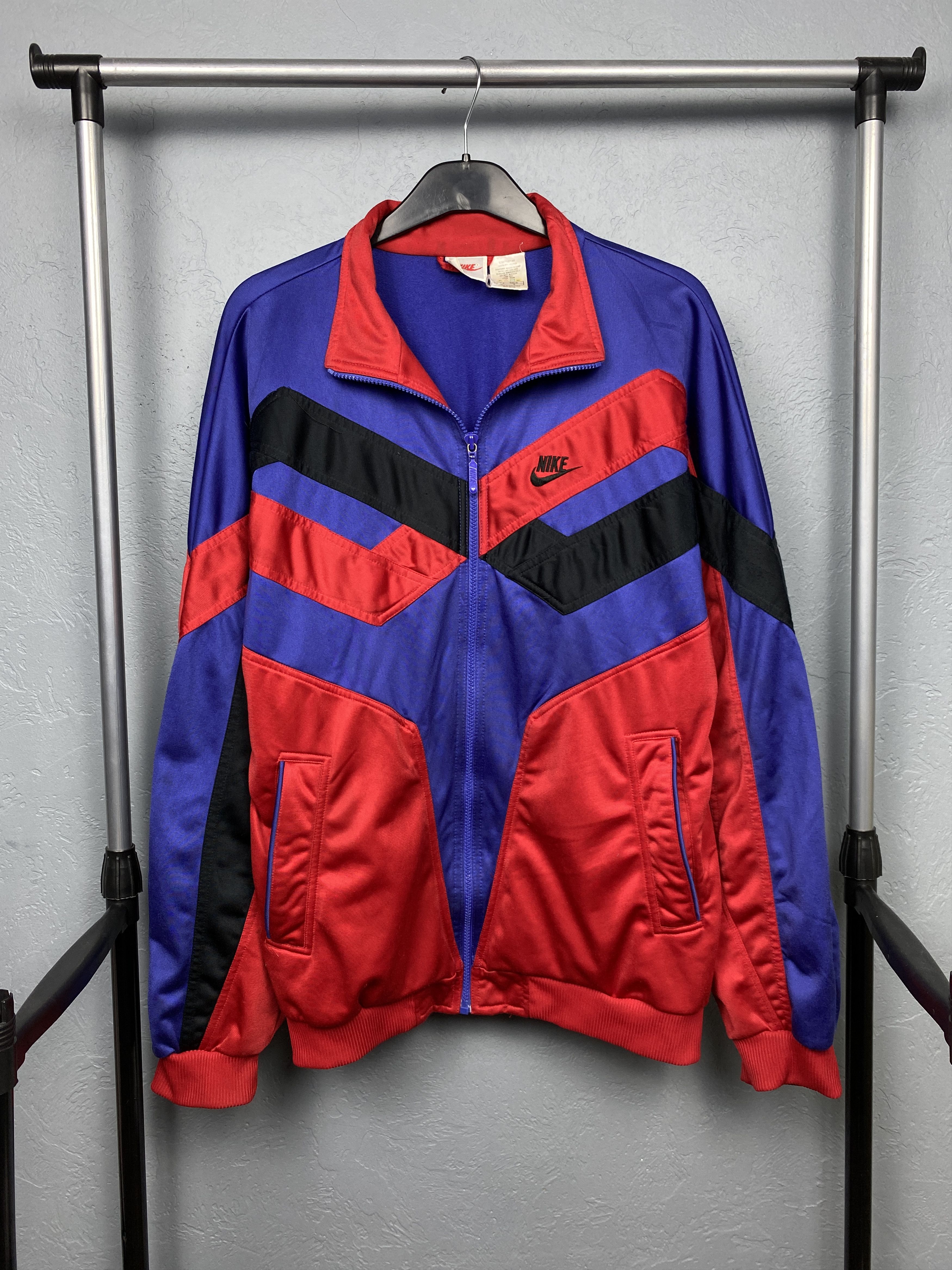 Nike × Vintage Nike 90s Vintage Mens Track Top Jacket Size US L / EU 52-54 / 3 - 1 Thumbnail