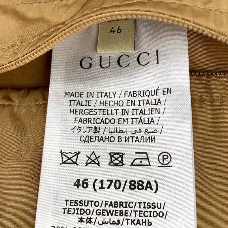 Gucci Gucci 24 brown logo printed full-print cotton hooded down j Size US S / EU 44-46 / 1 - 7 Thumbnail