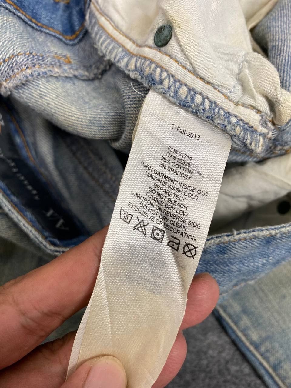 Armani armani exchange legging distressed denim Size 30" / US 8 / IT 44 - 14 Thumbnail