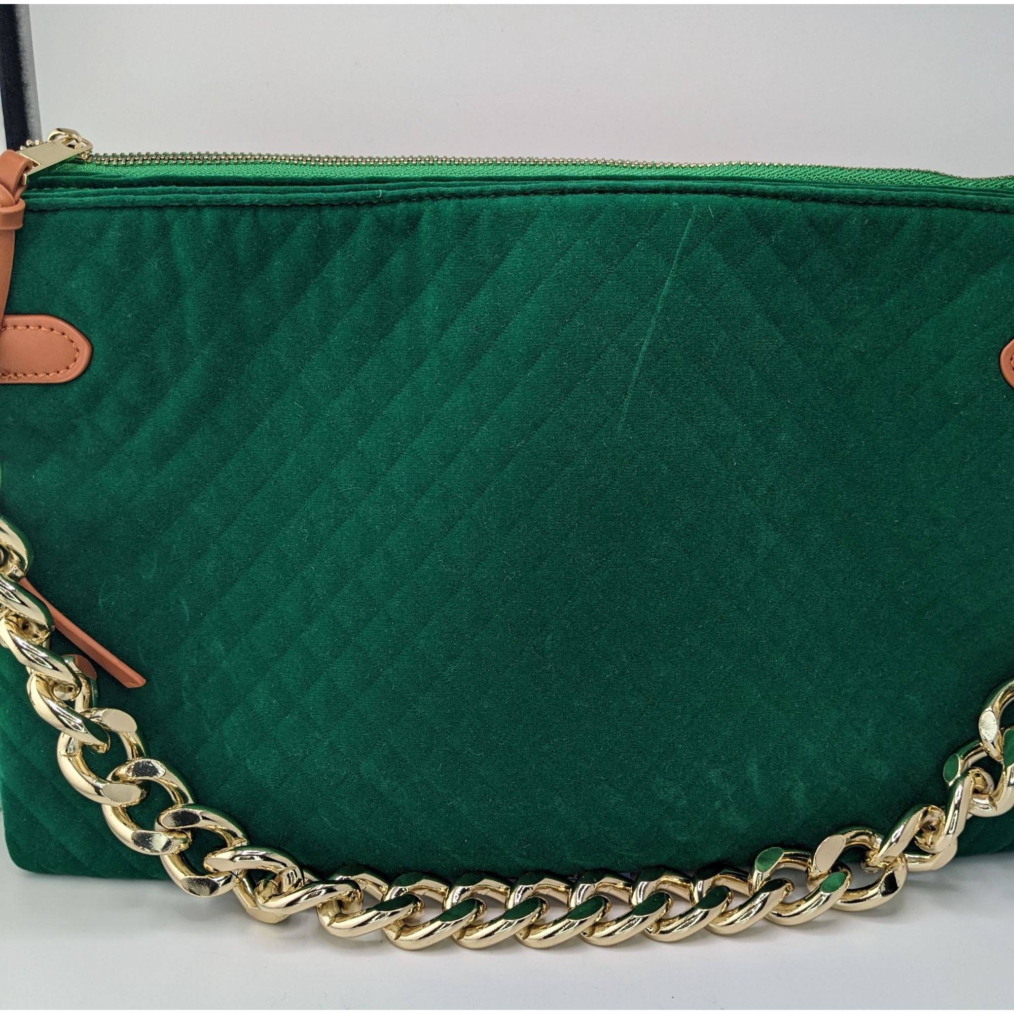 Other Thomas & Lee Company Quilted Green Velvet Shoulder Bag With Size ONE SIZE - 11 Thumbnail