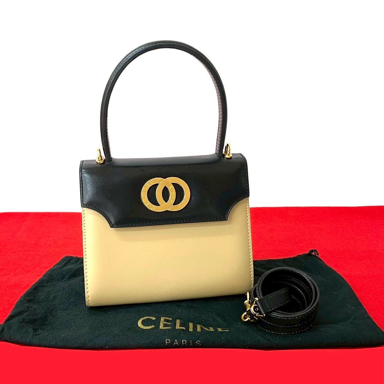 Celine Celine Shoulder Bag Black Leather Size ONE SIZE - 1 Thumbnail