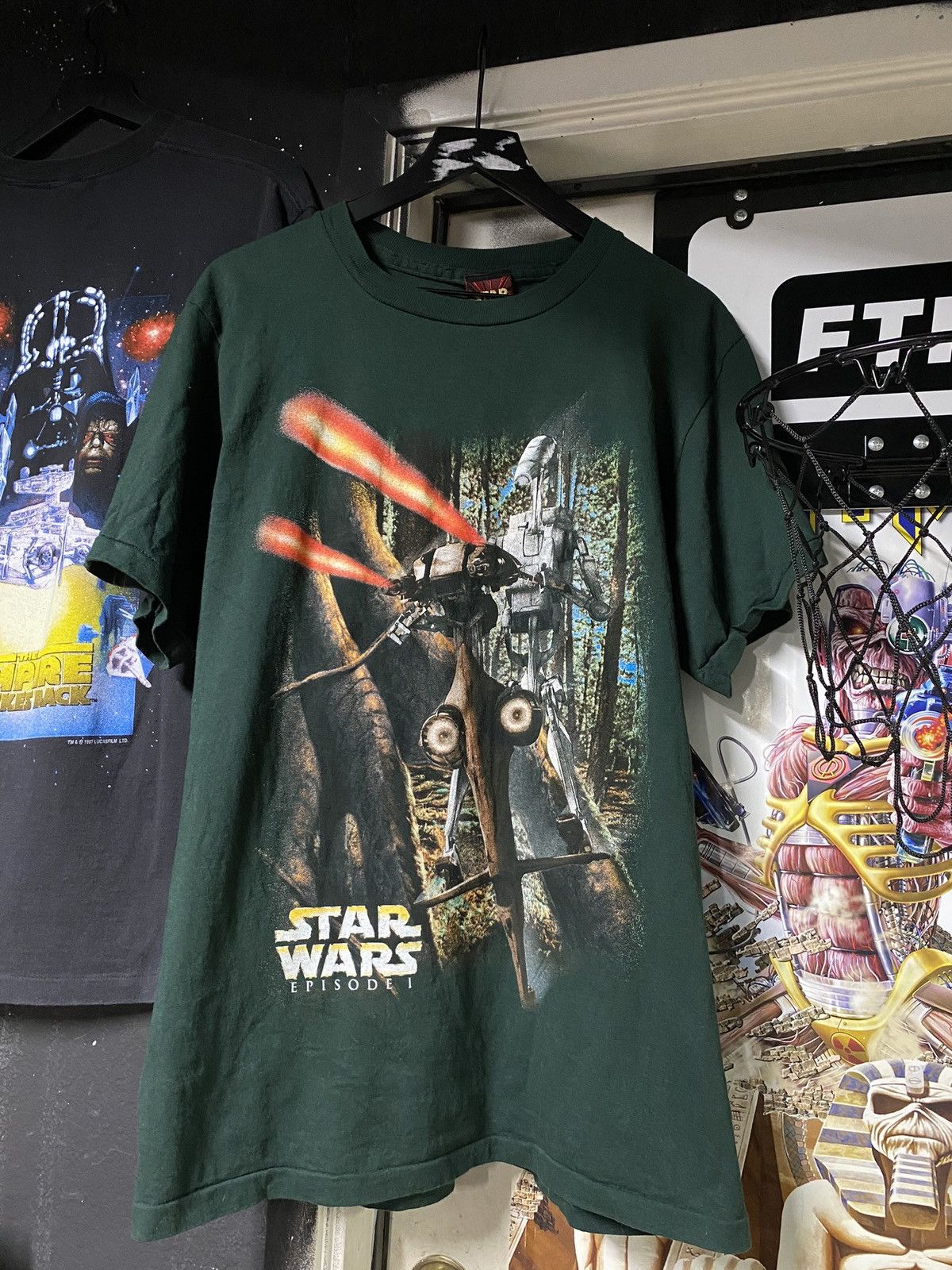 90's Vintage Star Wars Ep Droids Tee Shirt Large