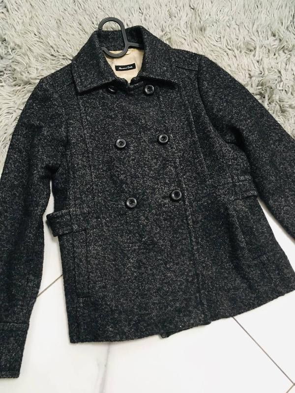 Massimo Dutti Massimo Dutti Wool Peacoat 95% Wool 42/32 — Premium Italian Size L / US 10 / IT 46 - 5 Thumbnail