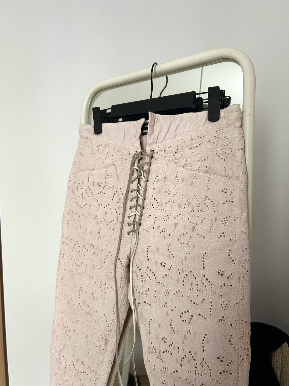 Isabel Marant Isabel Marant Eyelet Cropped Pants Size 24" / US 00 / IT 34 - 2 Thumbnail