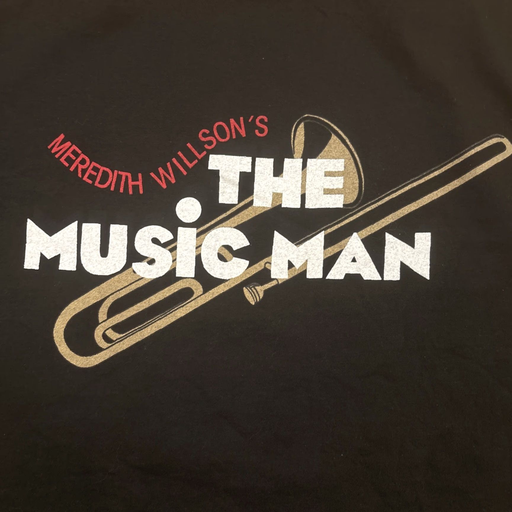 Jerzees VINTAGE Meredith Willson’s The Music Man T-Shirt Men Size M Black EUC Broadway Musical Shirt Mens Size US M / EU 48-50 / 2 - 5 Thumbnail