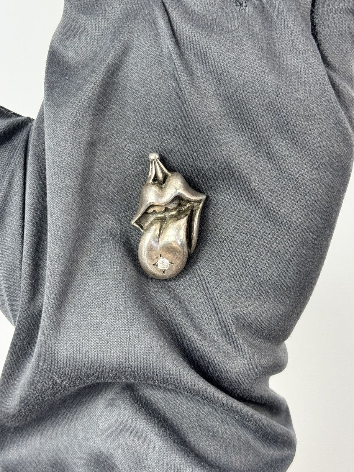 Chrome Hearts × The Rolling Stones LIP & TONGUE STERLING SILVER VS1 DIAMOND PENDANT ‼️RARE‼️ Size ONE SIZE - 2 Thumbnail