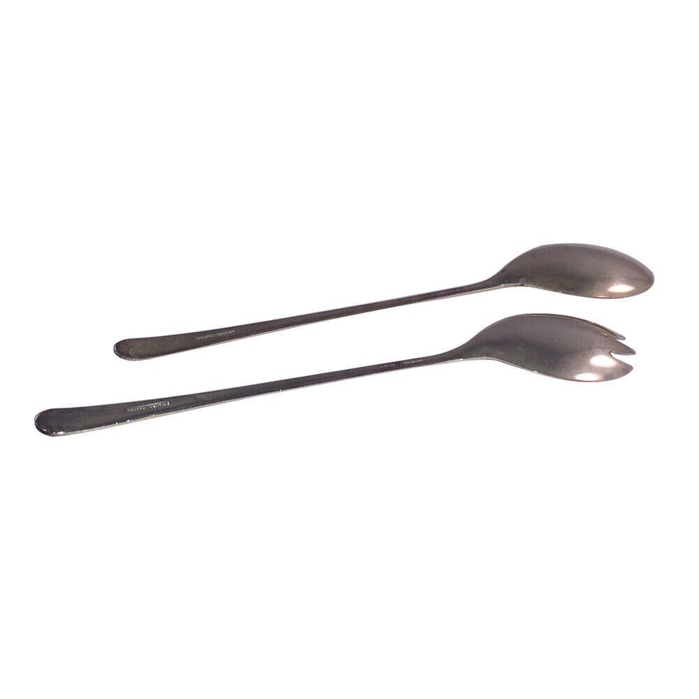 Designer Sheffield England Silver Plated Salad Fork and Spoon Set Size ONE SIZE - 5 Thumbnail
