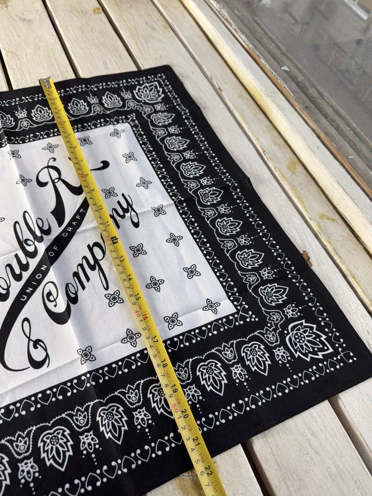 Polo Ralph Lauren Vintage 00s Double RL & Co Cotton Black White Bandana Scarf Size ONE SIZE - 8 Thumbnail