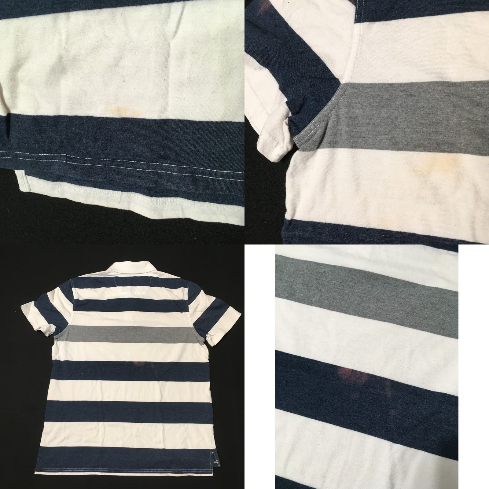 Vintage VINTAGE St. John's Bay Polo Shirt Mens Medium short Sleeve Striped Collared Size US M / EU 48-50 / 2 - 8 Thumbnail