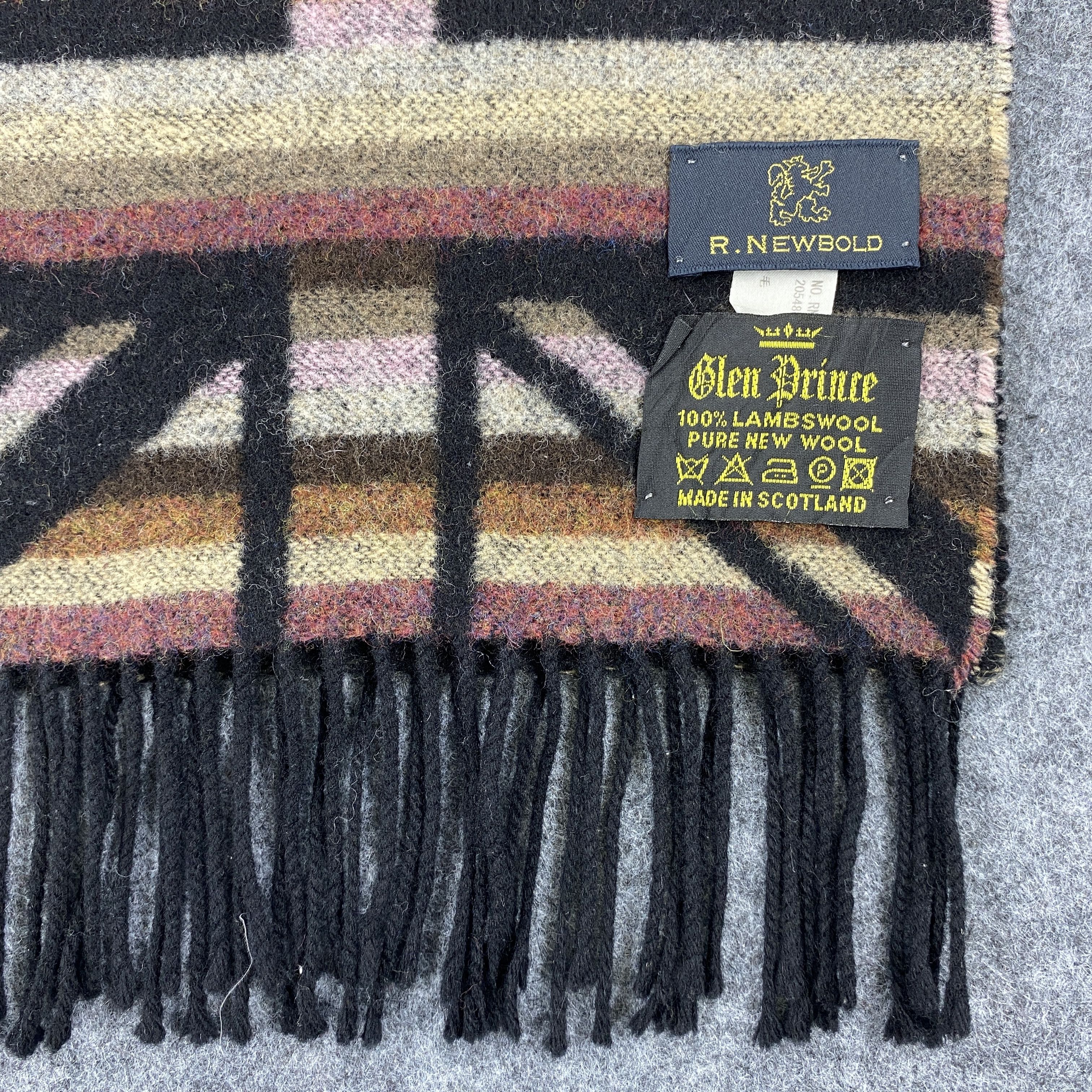 R.Newbold × Vintage Glen Prince X R.Newbold Scarf # Muffler # Neckwear # D684 Size ONE SIZE - 3 Thumbnail