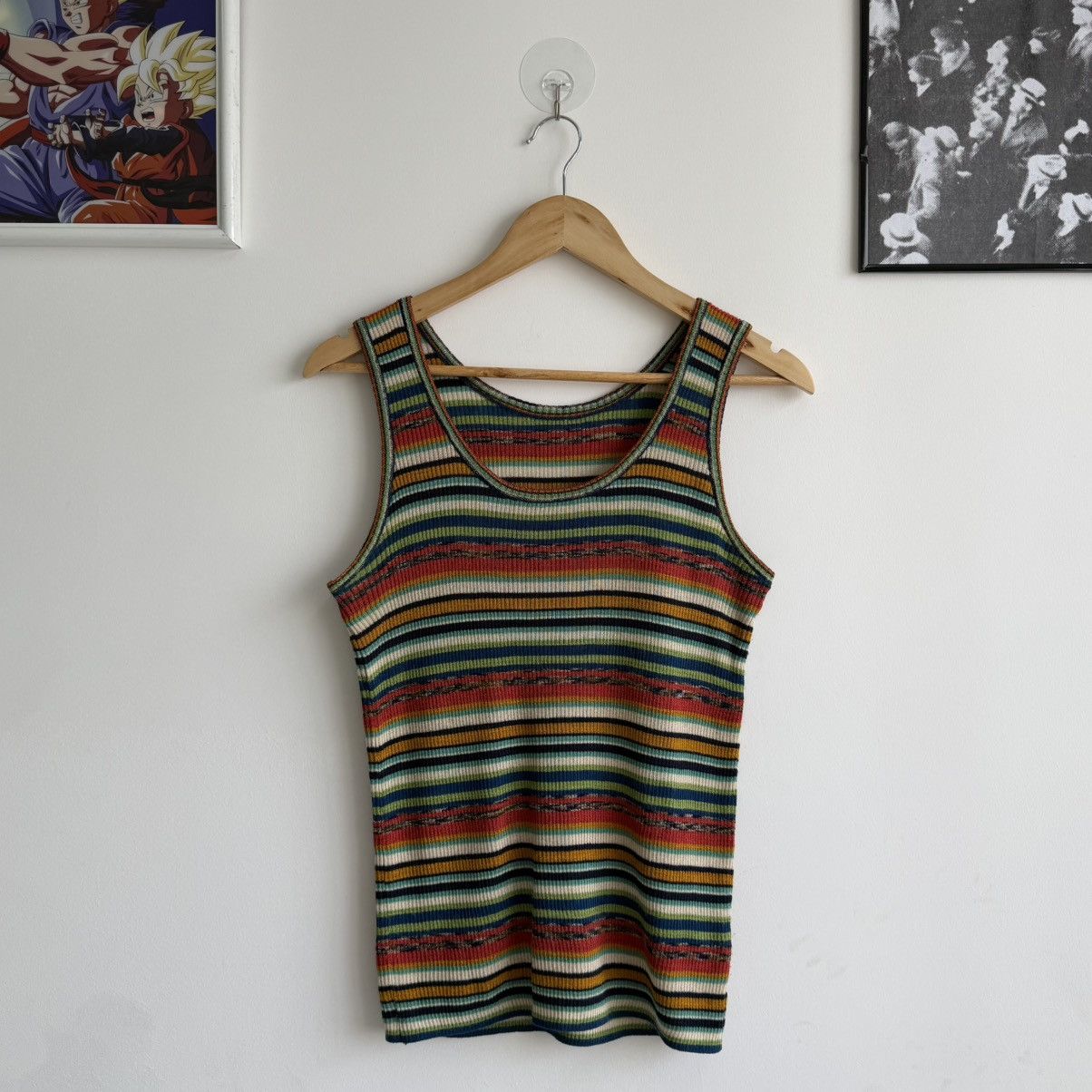 Vintage Missoni Rainbow Pattern Tank Top