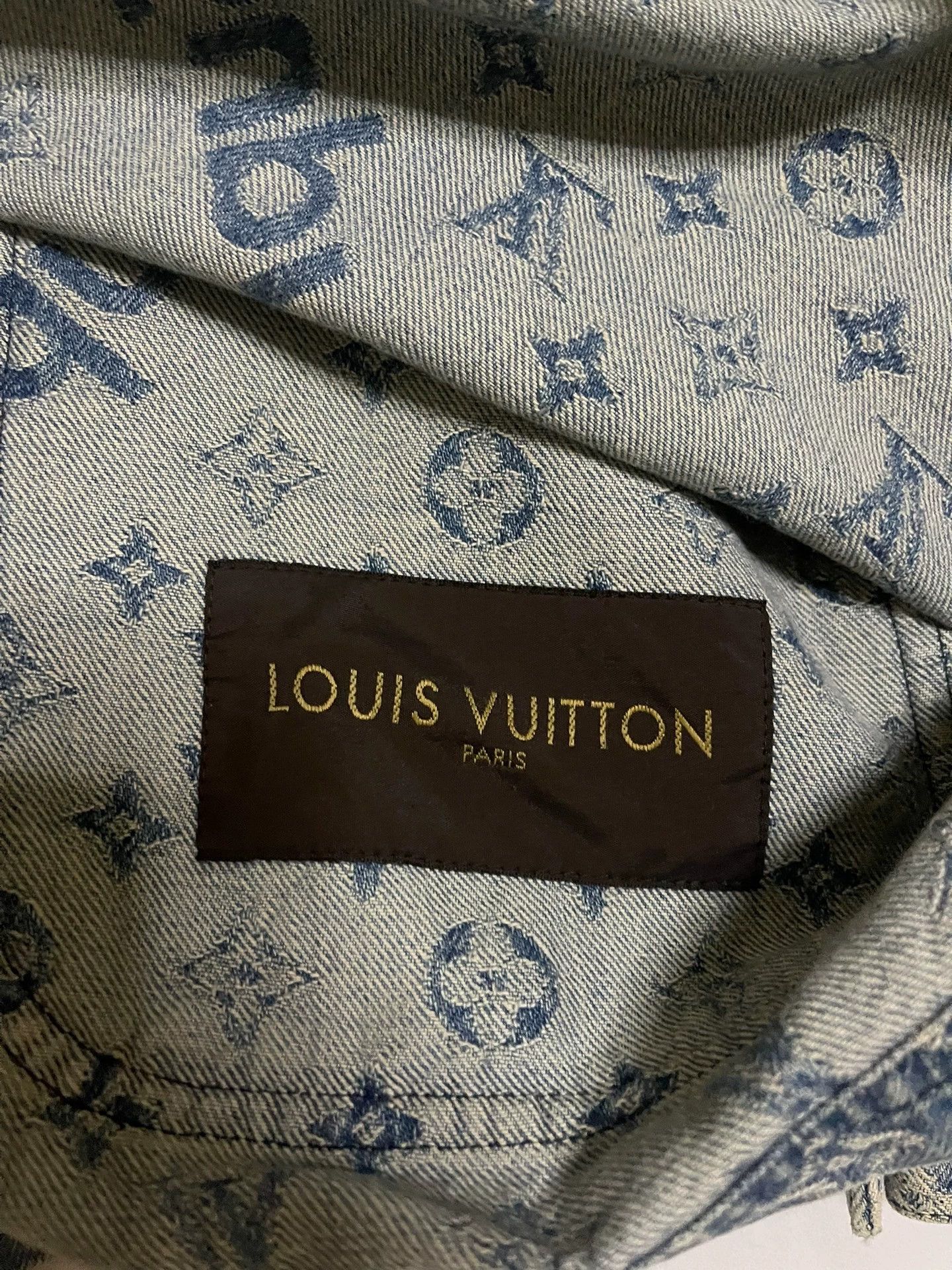 Louis Vuitton Supreme x LV Denim Full Print Monogram Jacket Size 50 Size US M / EU 48-50 / 2 - 6 Thumbnail