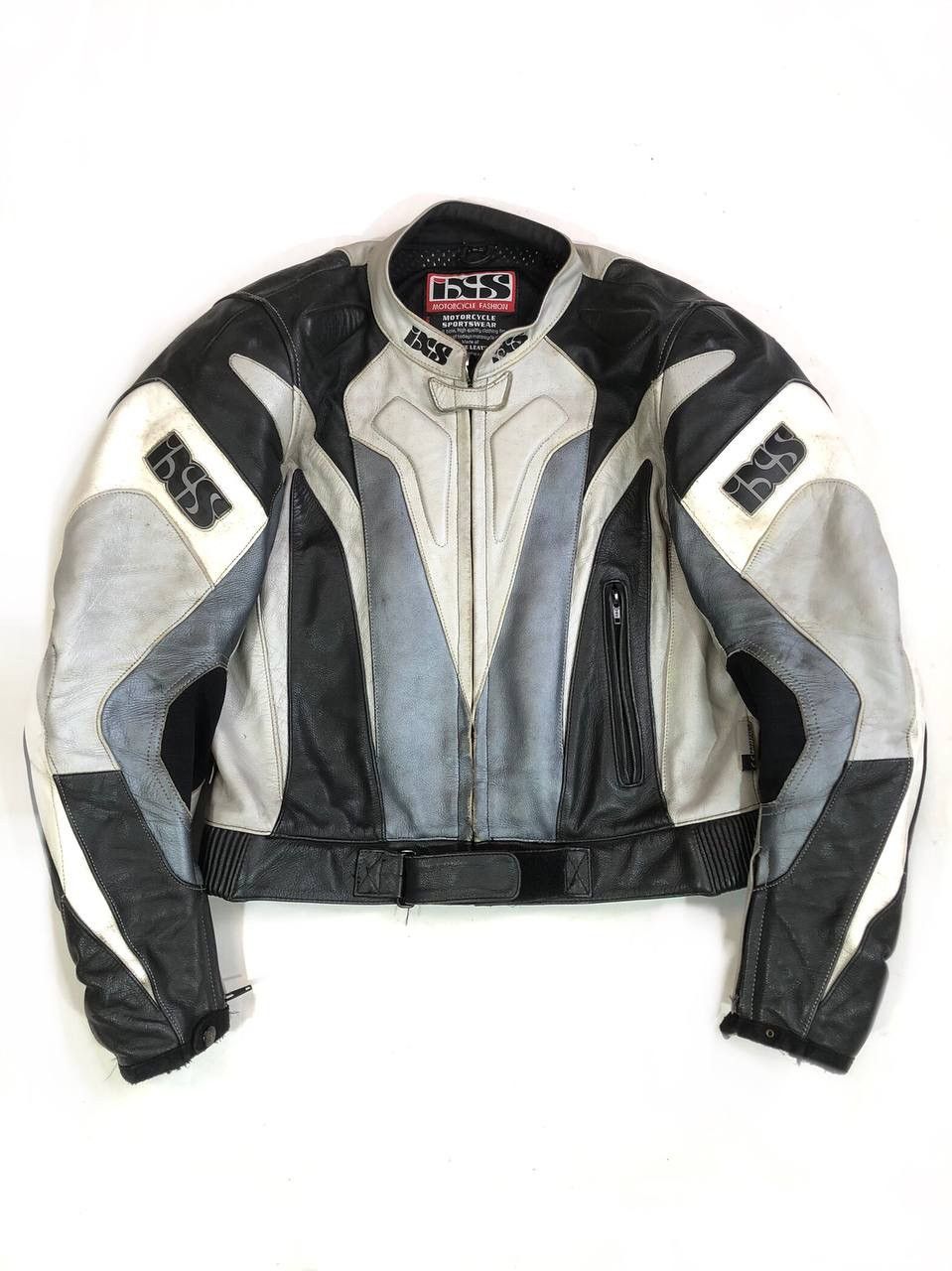 IXS Moto Leather Jacket Racing Vintage Motorcycle