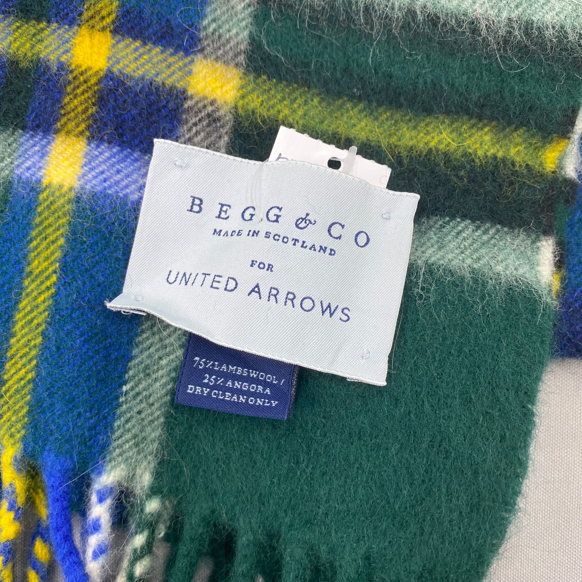 Begg x Co Vintage Begg Scarf Muffler Wool Plaid Tartan Fringe Scarves Size ONE SIZE - 4 Thumbnail
