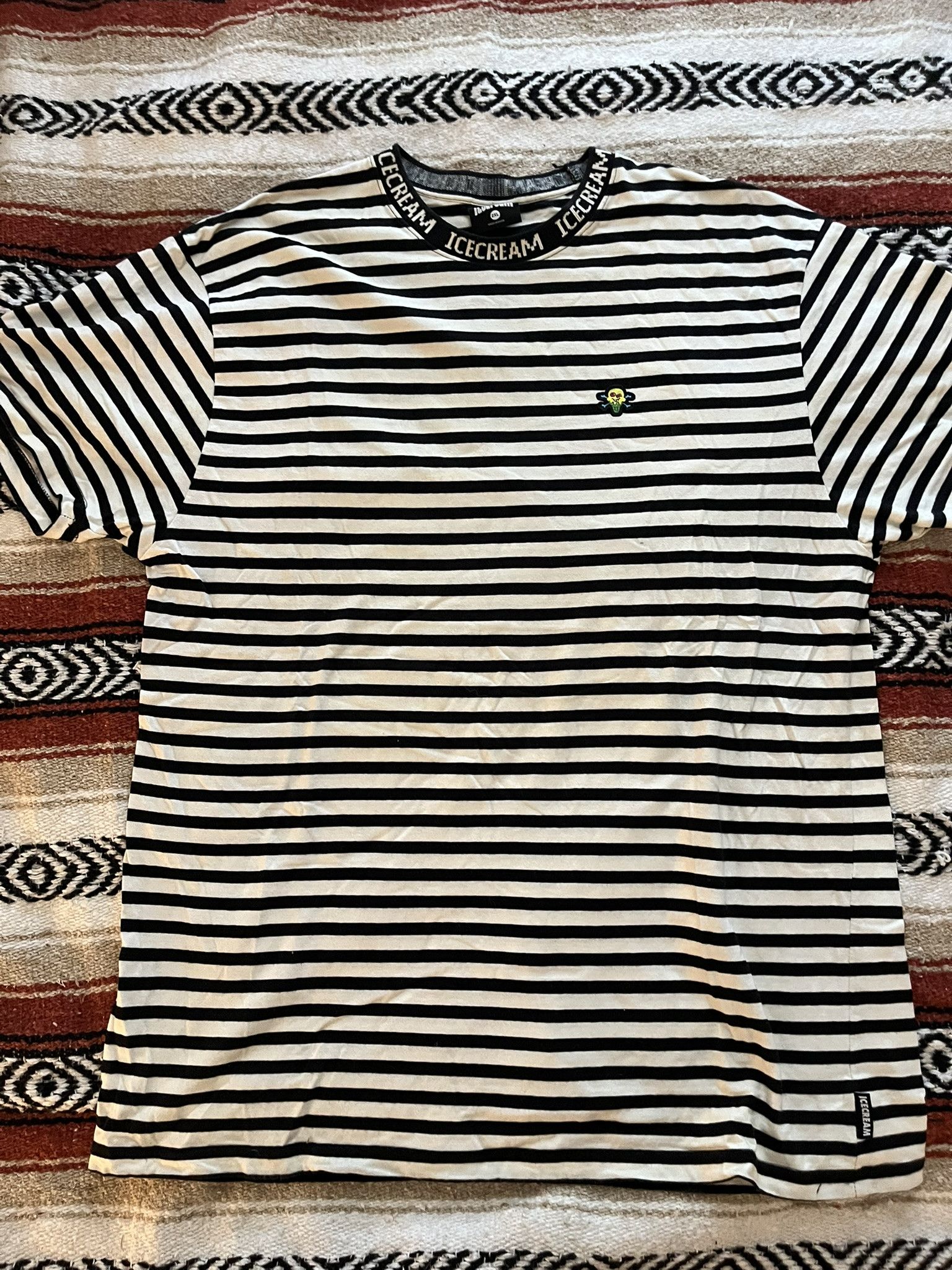 Billionaire Boys Club Billionaire Boys Club “Cones & Bones” Striped Tee (XXL) Size US XXL / EU 58 / 5 - 1 Thumbnail